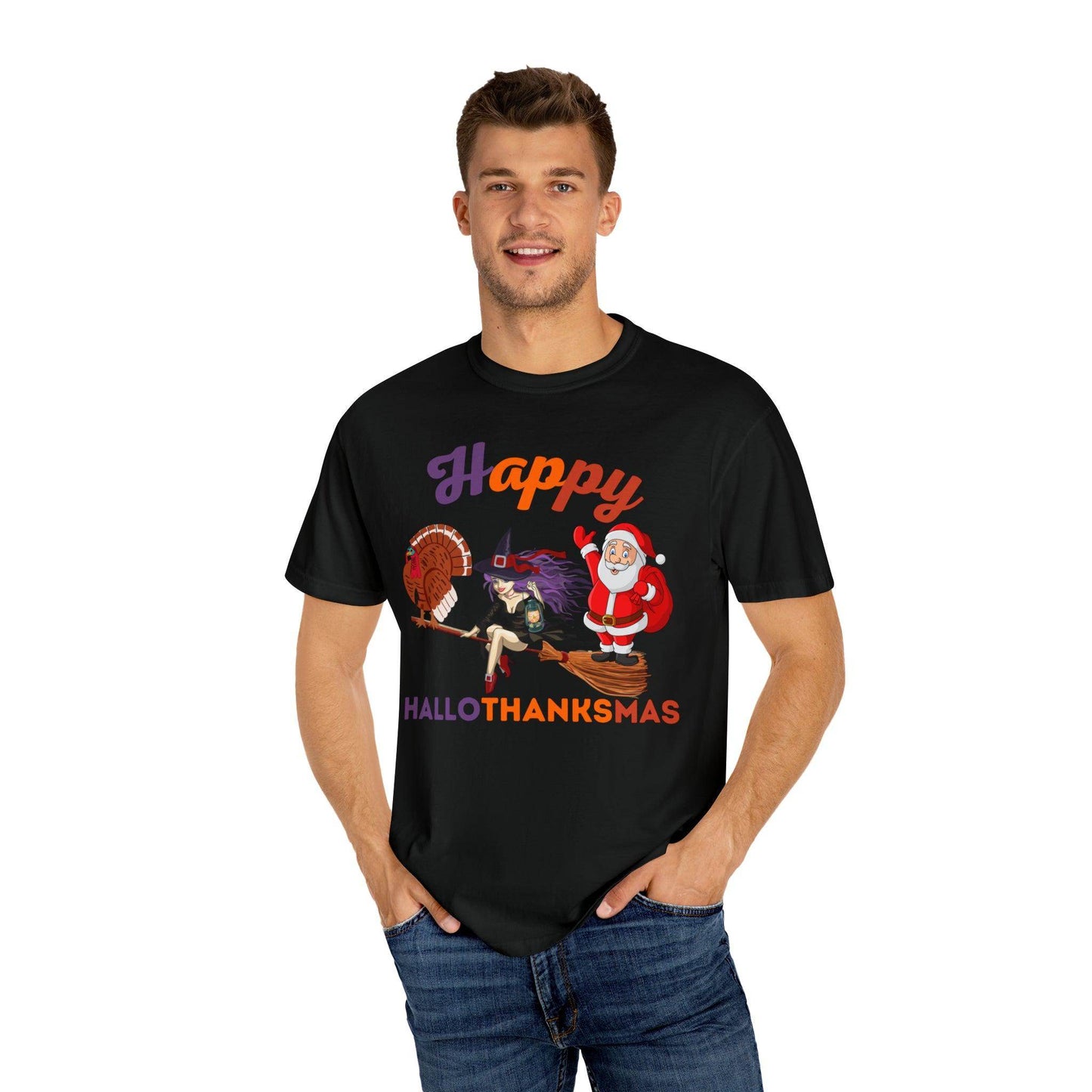 Happy HALLOTHANKSMAS Gift for Fall Halloween Thanksgiving Christmas Gift - Giftsmojo