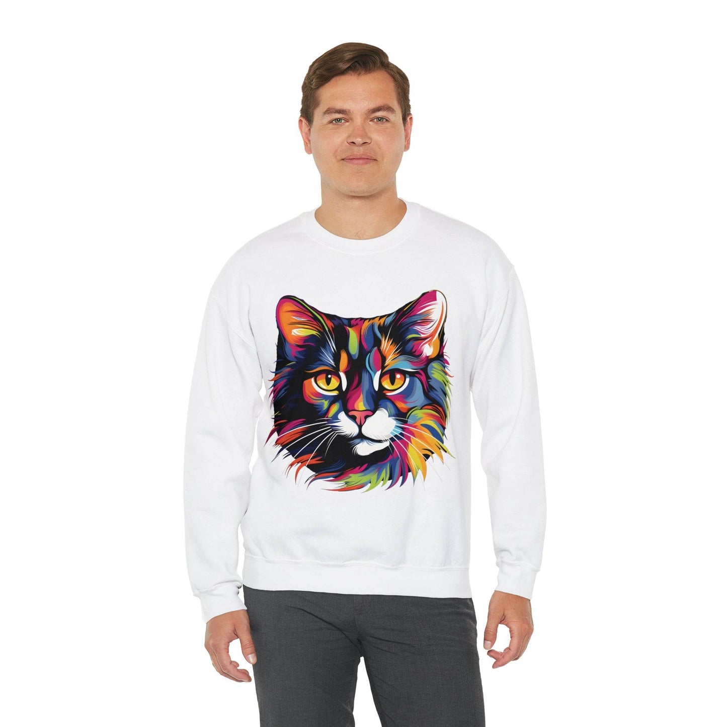 Retro Cat Lover Sweater Animal Lover Gift Cute Cat Mom Gift Cat Lover Gift Vintage Cat Mom Sweatshirt Cat Sweatshirt Cat Crewneck Sweatshirt - Giftsmojo