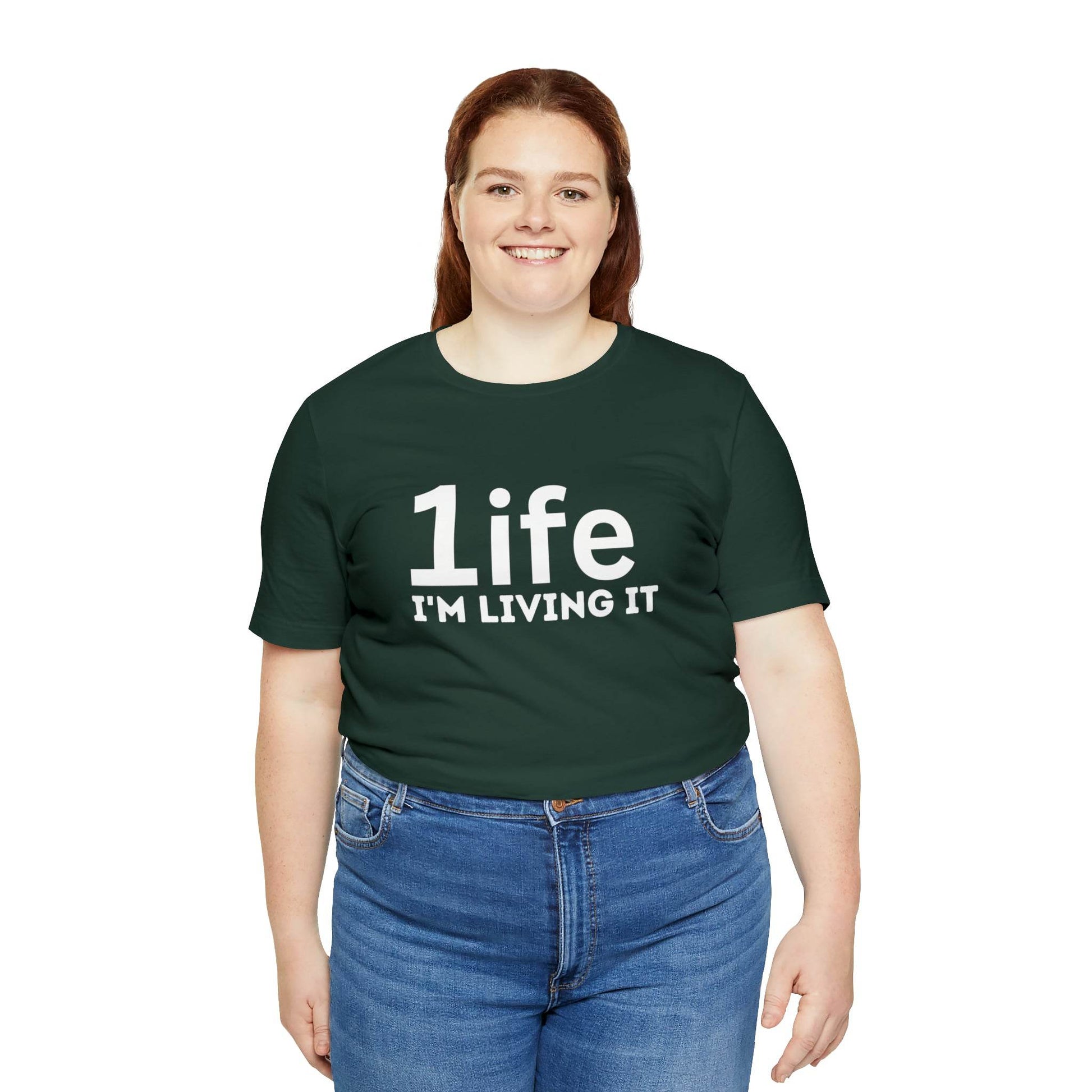 One Life I'M Living It Shirt One life Shirt 1life shirt Live Your Life You Only Have One Life To Live Shirt - Giftsmojo