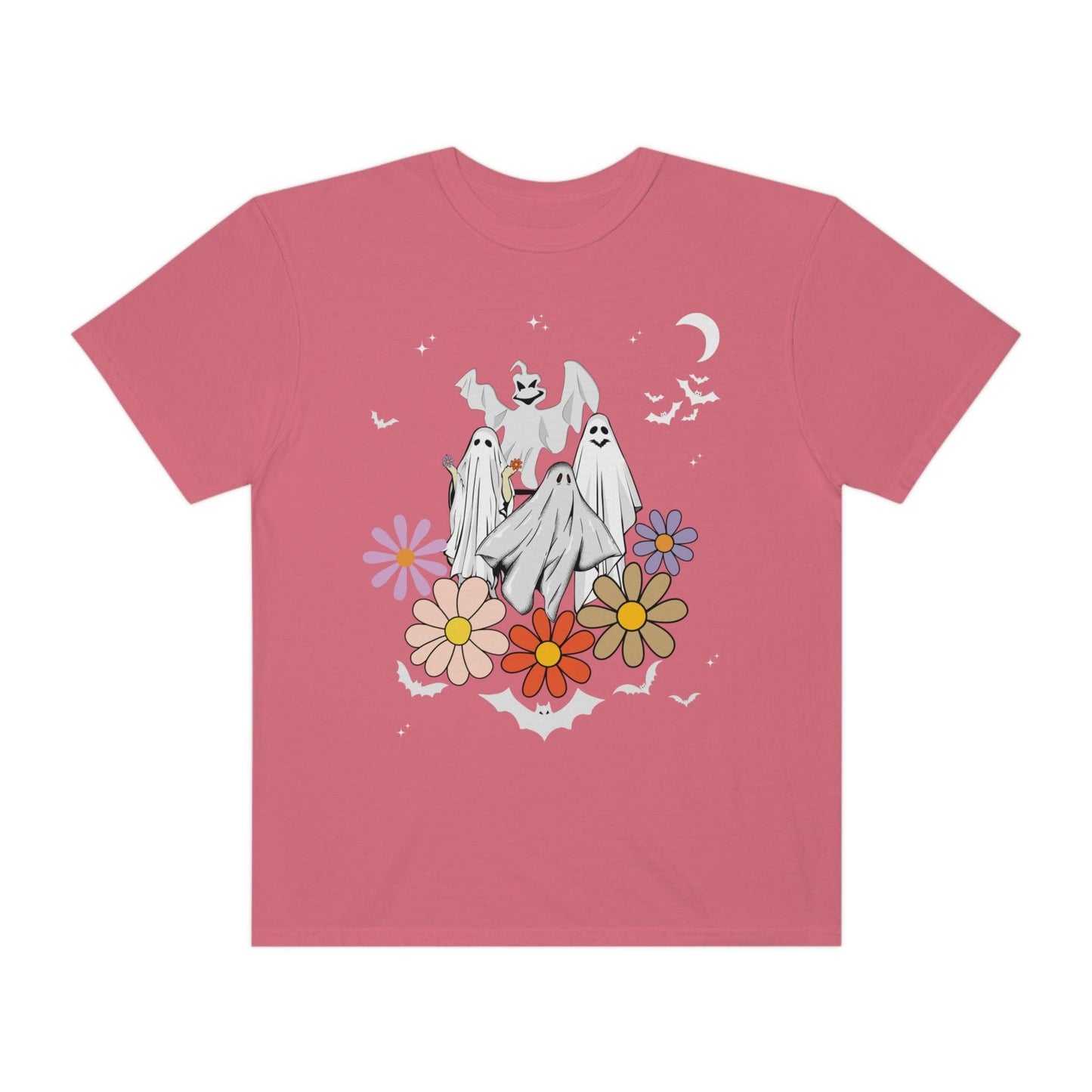 Retro Halloween t-shirt, Vintage Floral Ghost Shirt Halloween Shirt