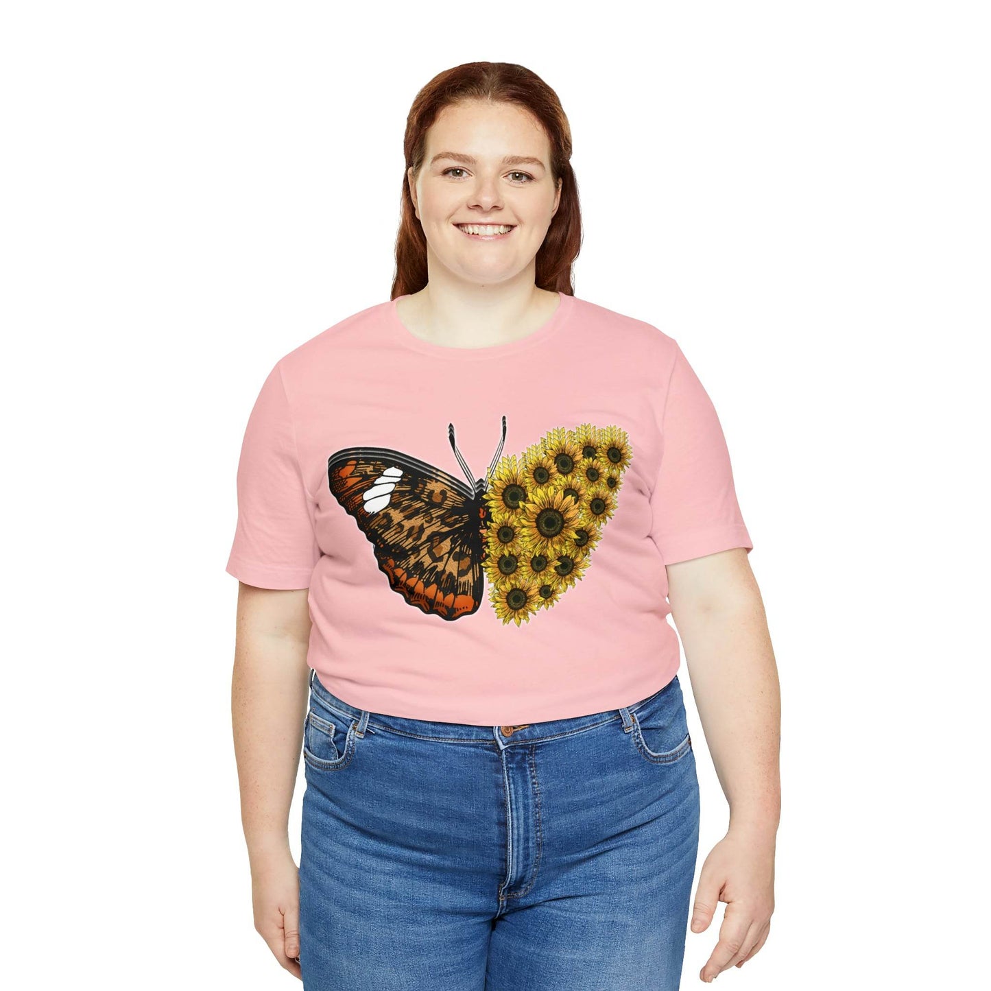 Butterfly Shirt, Sunflower Shirt, Insect Shirt Nature love T shirtFloral Tee Shirt, Flower Shirt, Garden Shirt, Womens Fall Summer shirt - Giftsmojo