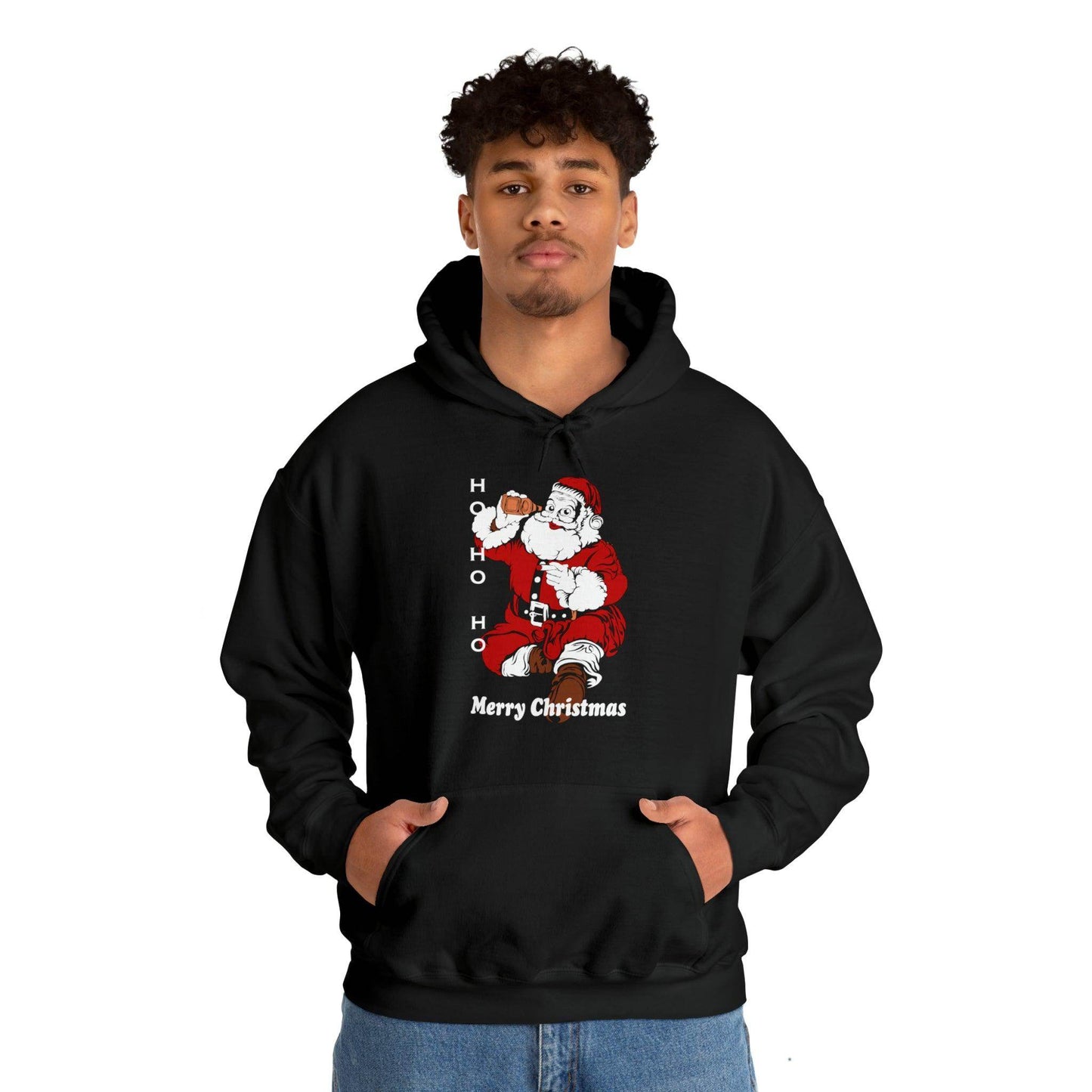 Ho HO Ho Merry Christmas Unisex Heavy Blend Hooded Sweatshirt Christmas Shirt Hoodie - Giftsmojo