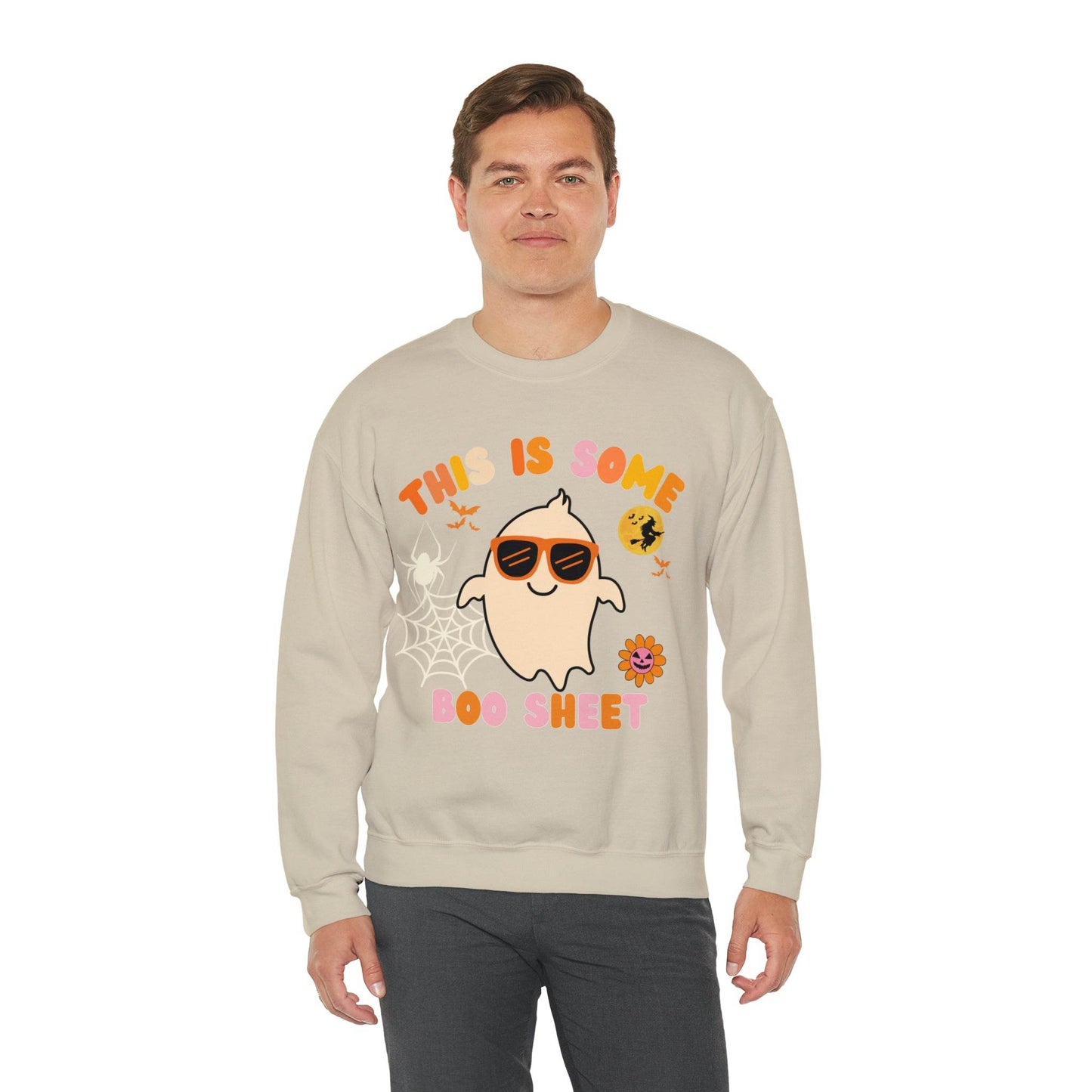 This Is Some Boo Sheet Ghost Sweatshirt Cute Ghost Sweatshirt Boo Ghost Sweatshirt Gift Shirt Funny Halloween Shirt Spooky Season Shirt - Giftsmojo