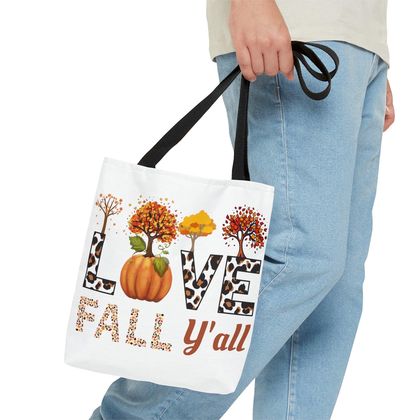 Love Fall Pumpkin Tote Bag Cute Market Bag, Eco Friendly Grocery Bag - Aesthetic Bag, Fall Tote Bag, Mom Bag Canvas Bag Pumpkin spice latte