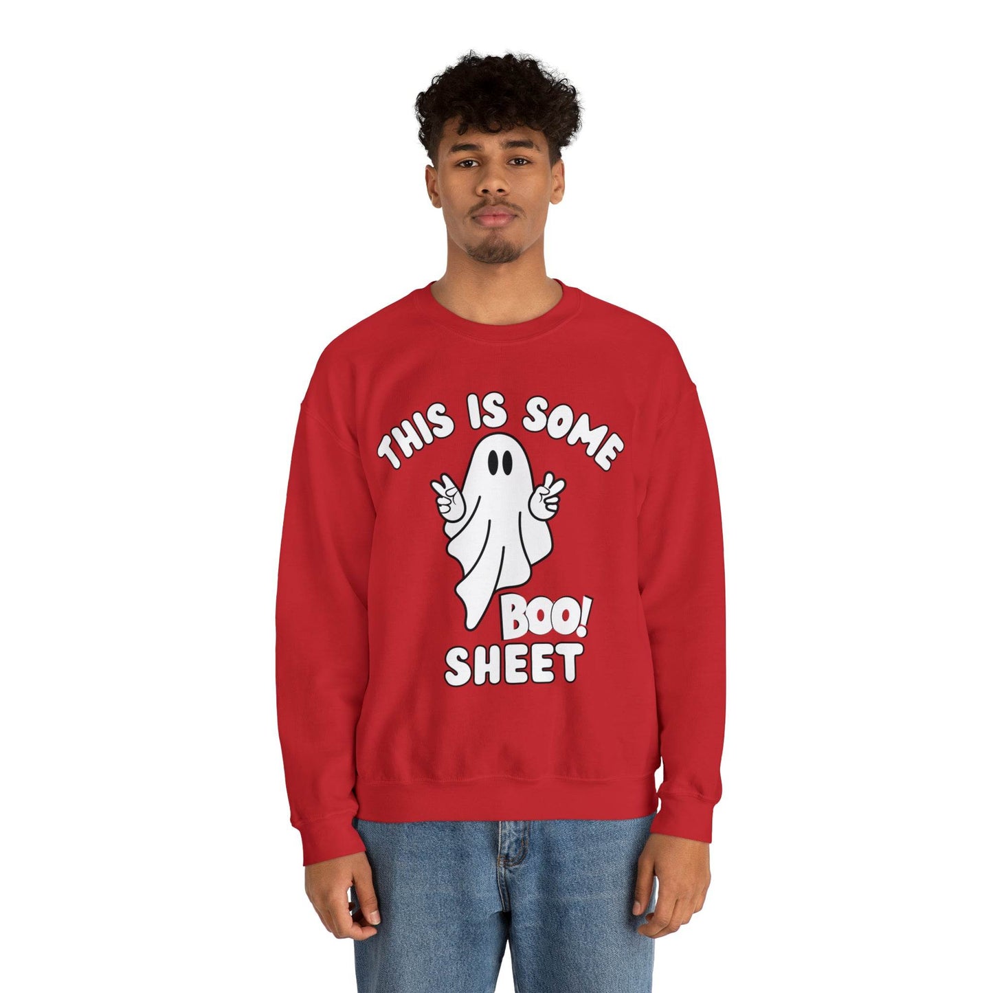 This Is Some Boo Sheet Ghost Sweatshirt Cute Ghost Sweatshirt Boo Ghost Sweatshirt Gift Shirt Funny Halloween Shirt Spooky Season Shirt - Giftsmojo