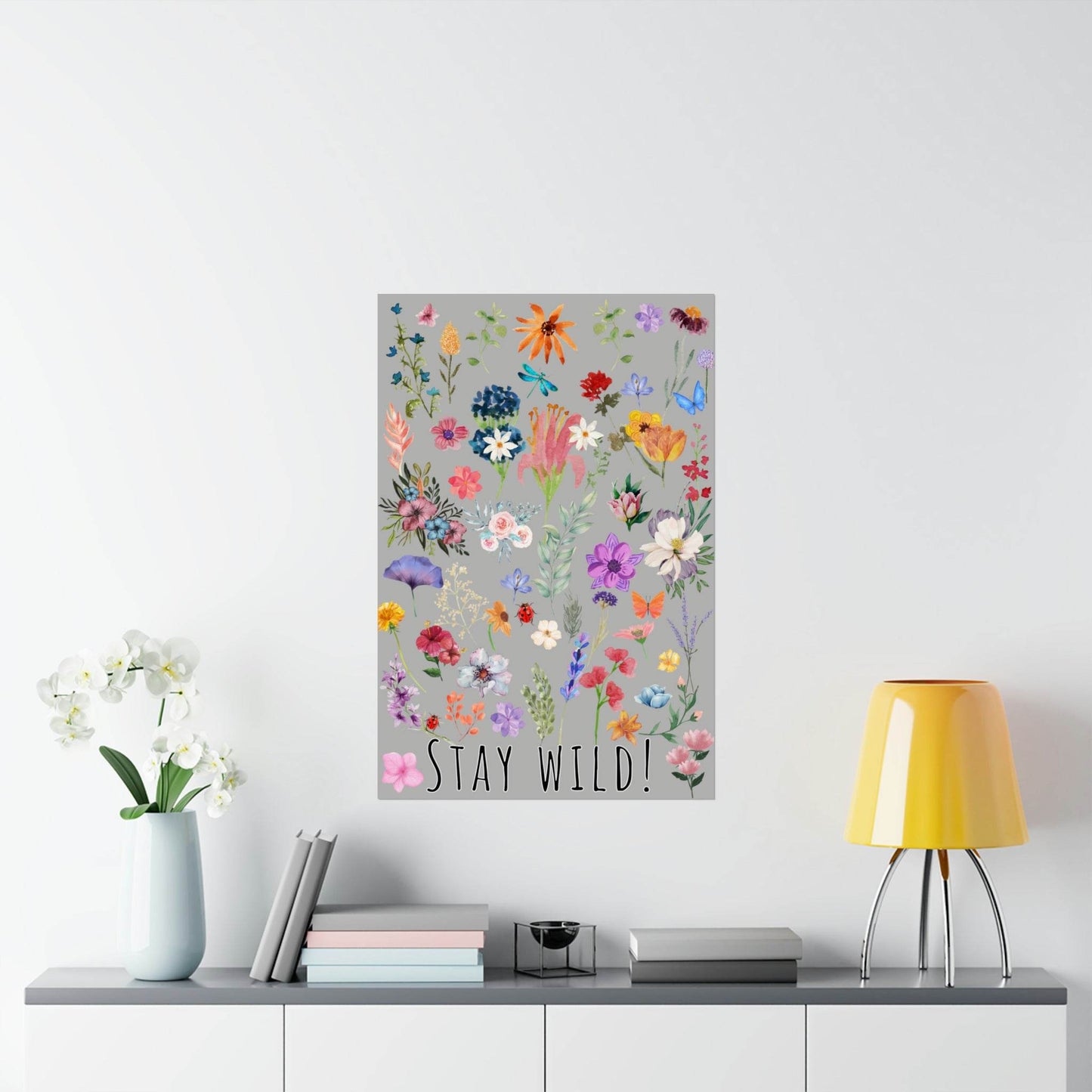 Watercolor Wildflowers Wall Art - Giftsmojo
