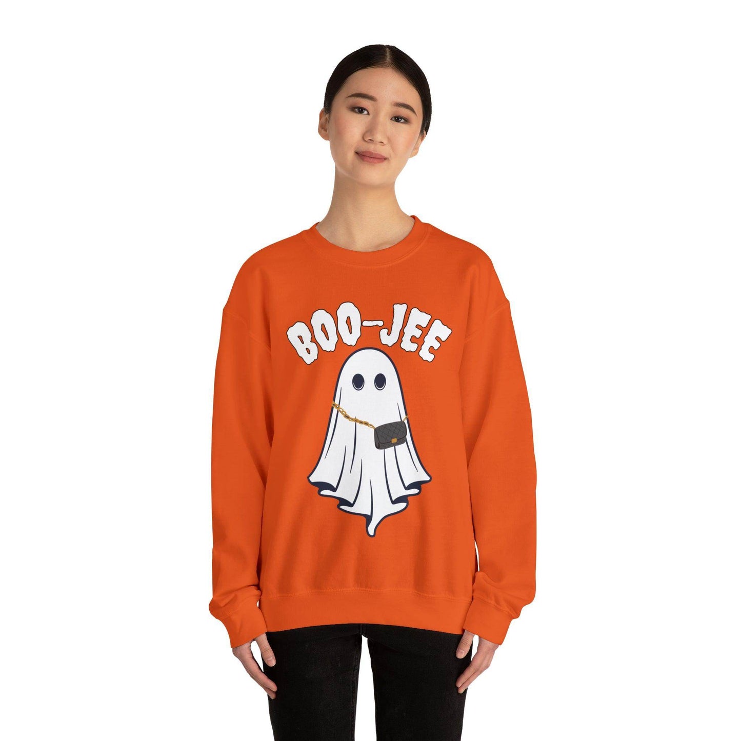 Boo-Jee Sweatshirt, Boo Halloween Sweatshirt, Spooky Ghost Sweatshirt, Boo Jee Shirt, Halloween Ghost Sweatshirt, Halloween Boo Shirt - Giftsmojo