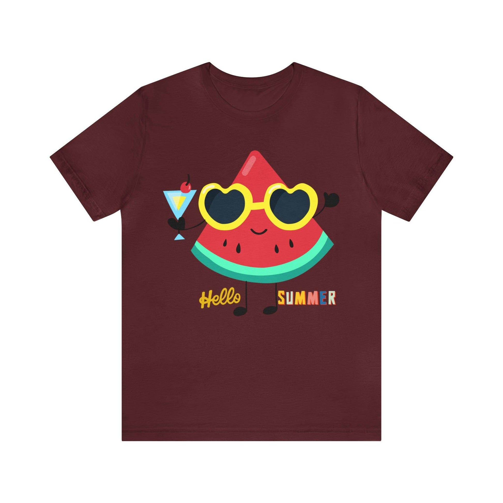 Funny Hello Summer Shirt, Water Mellon shirt, Summer shirts for women and men - Giftsmojo