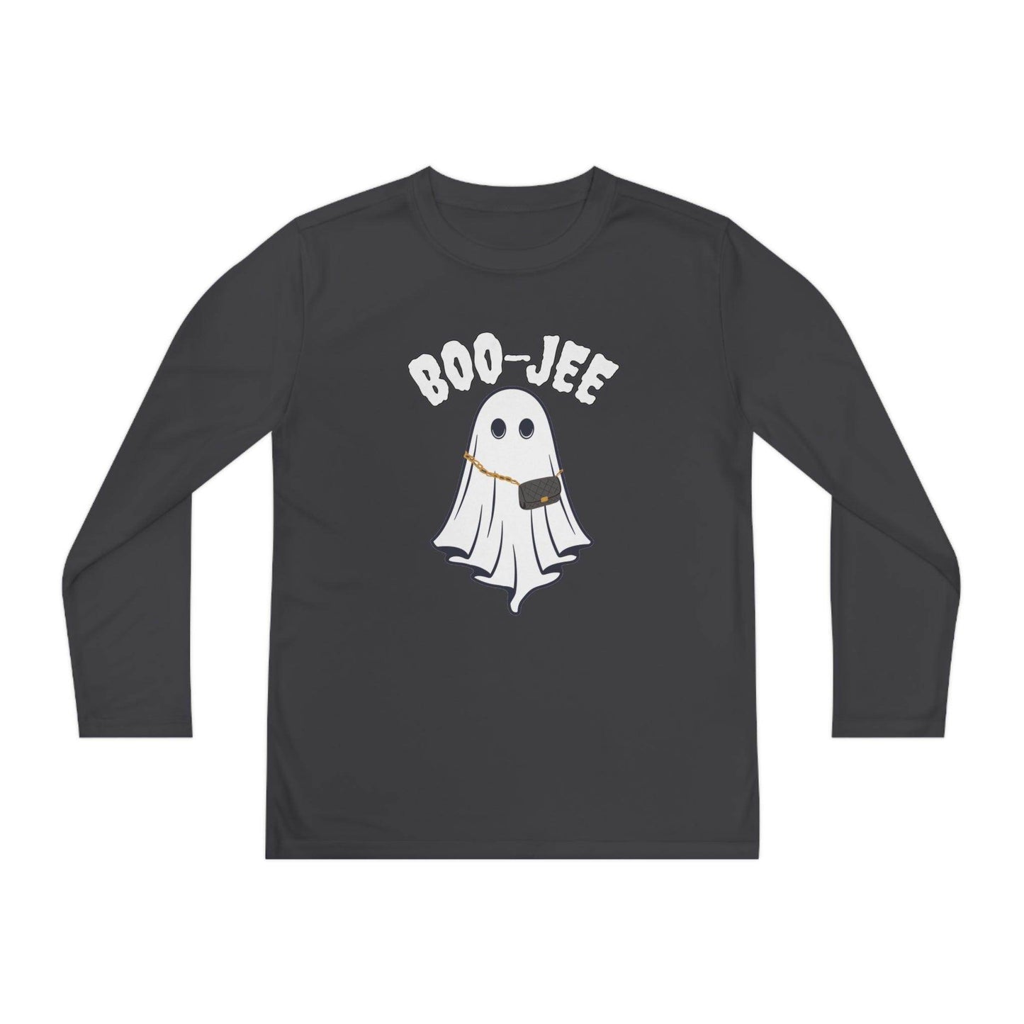 Boo-jee Youth Halloween Costume Long Sleeve Competitor Tee Boojee Halloween Boujee - Giftsmojo