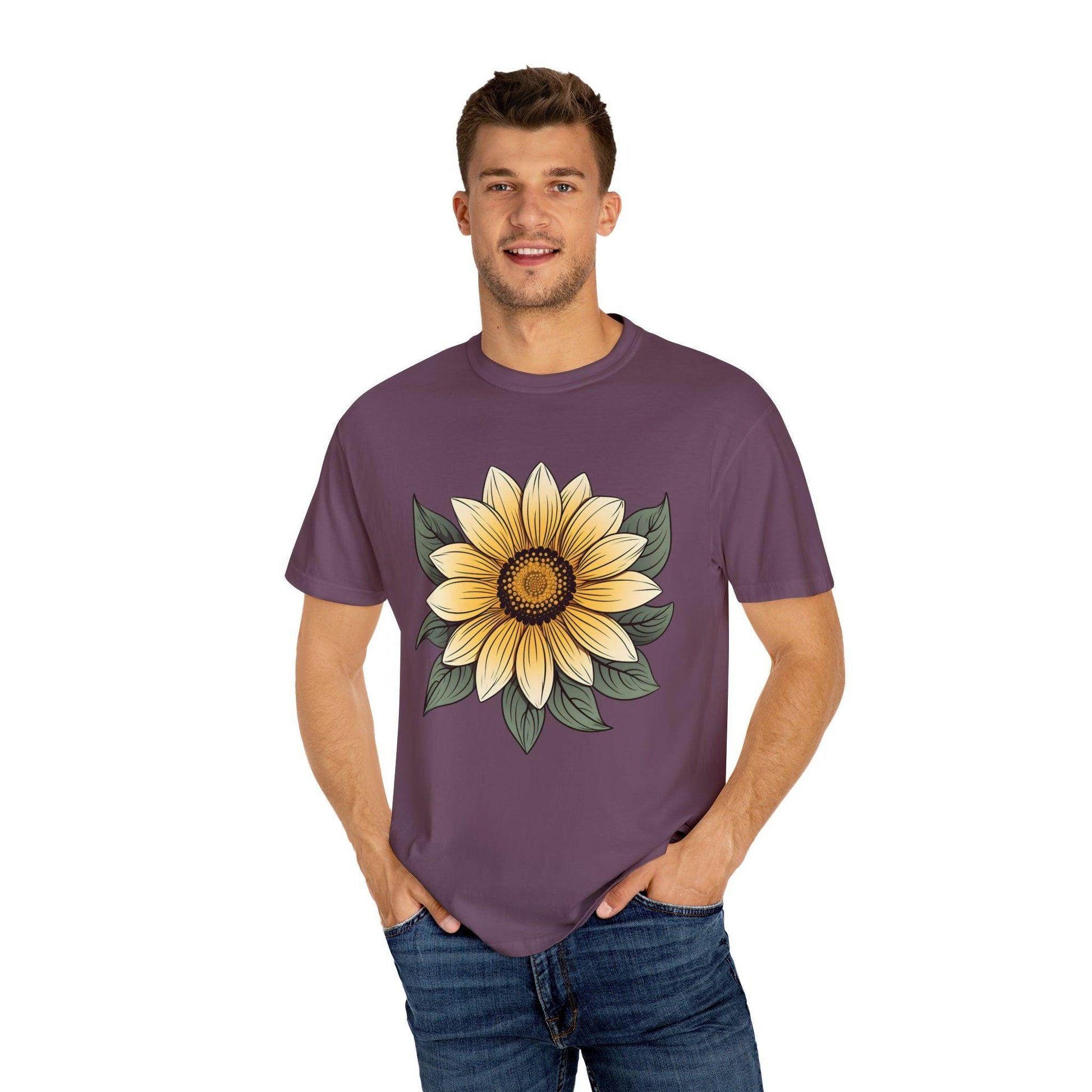 Sunflower Shirt Flower Shirt Aesthetic, Floral Graphic Tee Floral Shirt Flower T-shirt, Wild Flower Shirt Gift For Her Wildflower T-shirt - Giftsmojo