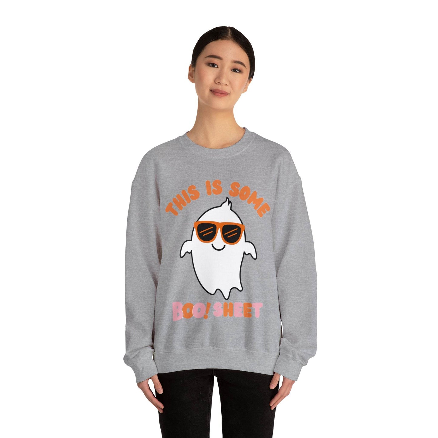 This Is Some Boo Sheet Ghost Sweatshirt Cute Ghost Sweatshirt Boo Ghost Sweatshirt Gift Shirt Funny Halloween Shirt Spooky Season Shirt - Giftsmojo