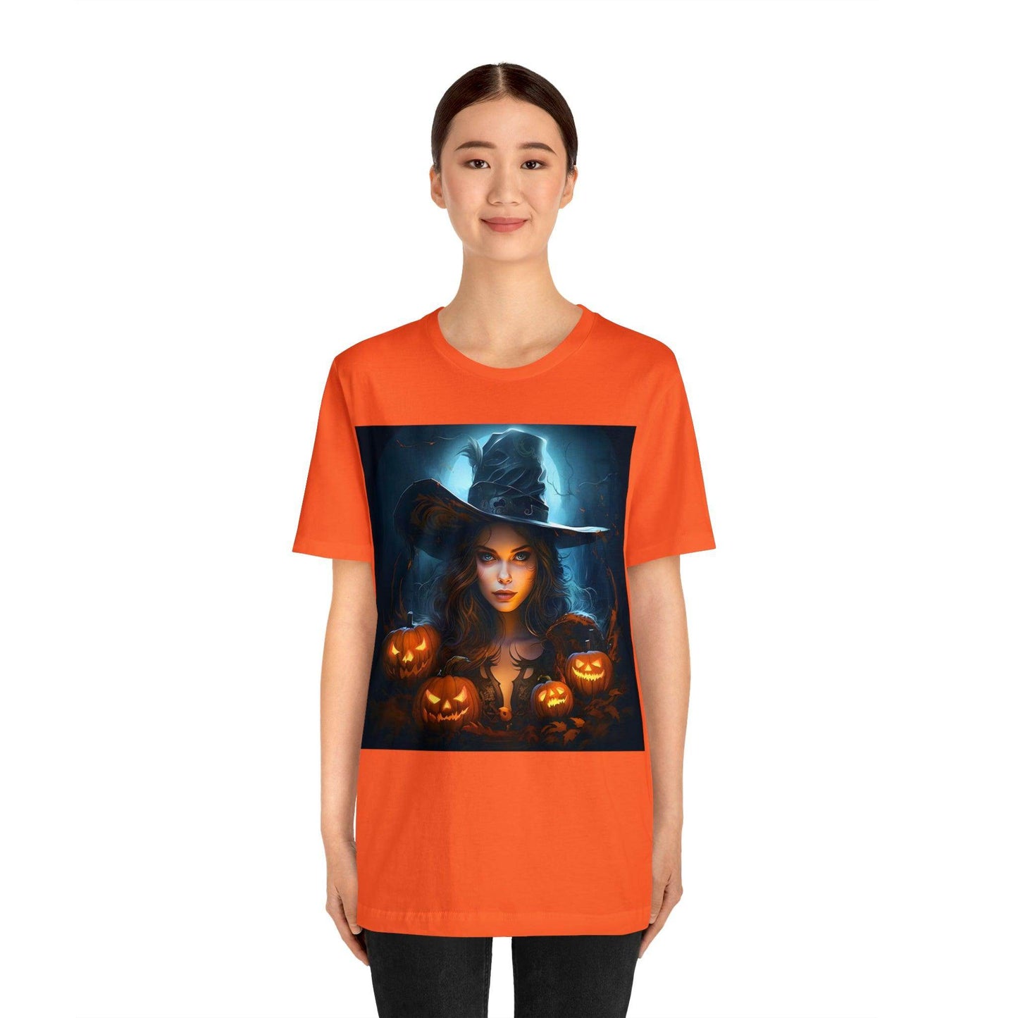 Spooky Witch Costume for women Spooky Season Vintage Halloween Shirt Moon Goddess Witch Shirt Halloween Costume Witch Shirt Halloween Party Tee - Giftsmojo