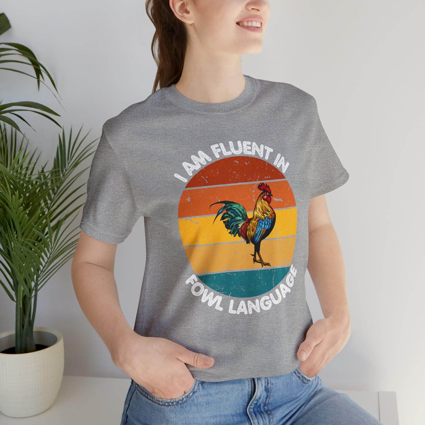 Fluent in Fowl Language shirt, Chicken Shirt Chicken Tee Chicken Owner Gift - Gift For Chicken Lover gift - Giftsmojo