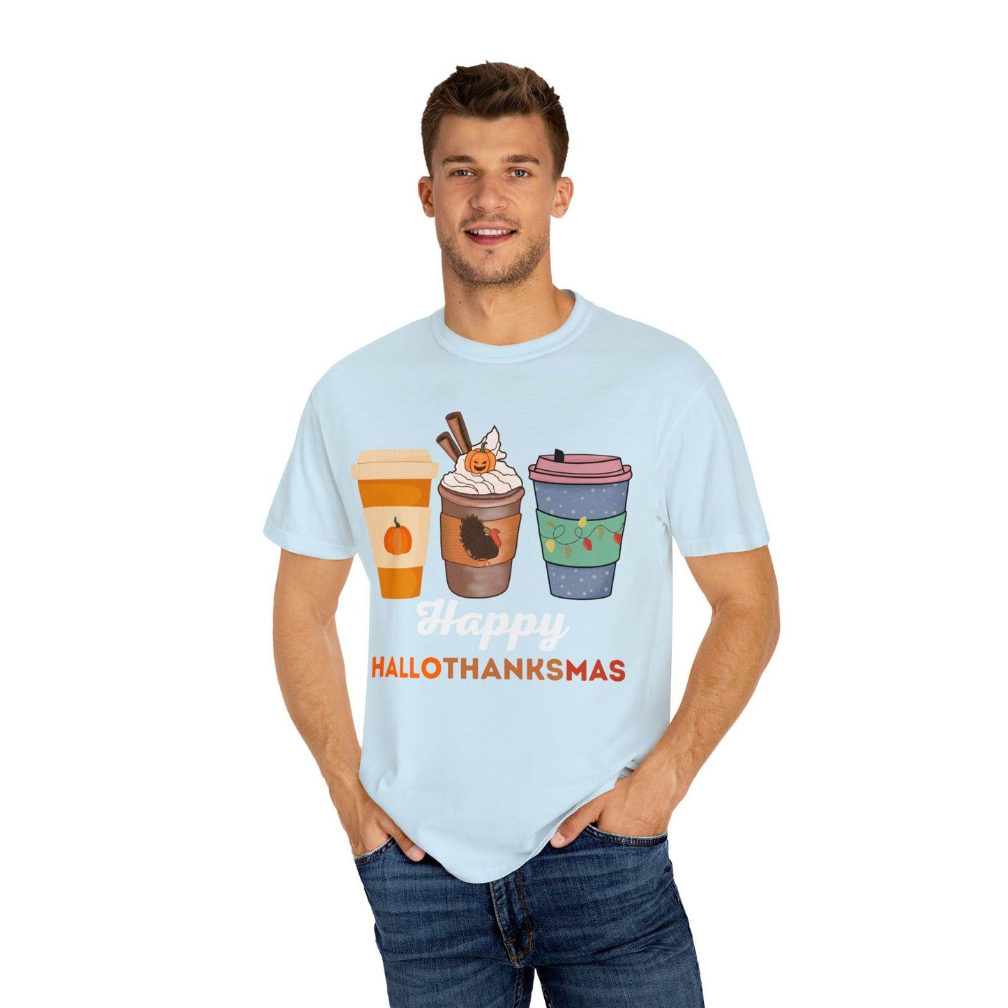 Happy HALLOTHANKSMAS Gift for Fall Halloween Thanksgiving Christmas Gift - Giftsmojo