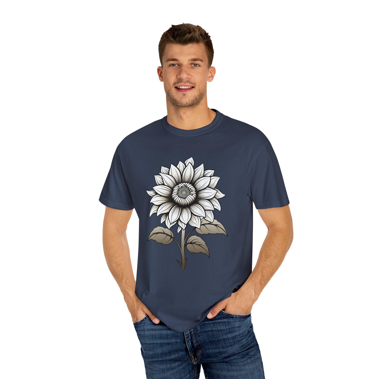 Sunflower Shirt Vintage Flower Shirt Aesthetic, Floral Graphic Tee Floral Shirt Flower T-shirt, Wild Flower Shirt Gift For Her