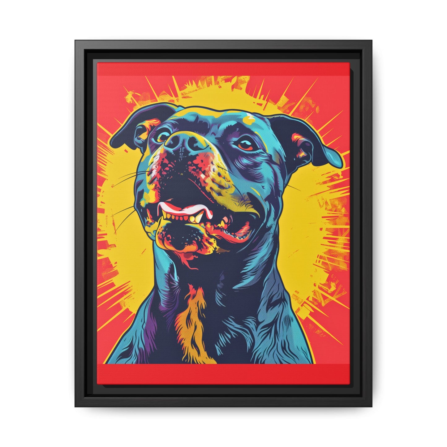 Dog Wall Art Framed Canvas Wall Art Print