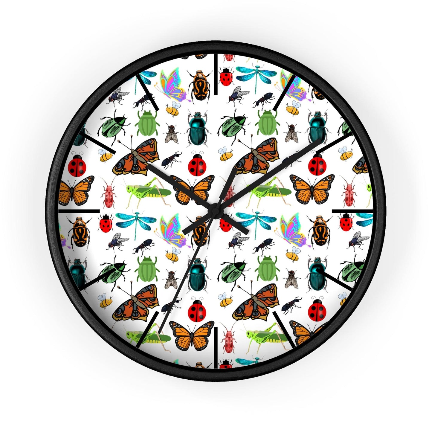 Bug Wall Clock Wall Clock Insects Wall Clock Home Decor Gift House Warming Gift - Unique Gift Farmhouse Clocks For Wall Living Room Bedroom