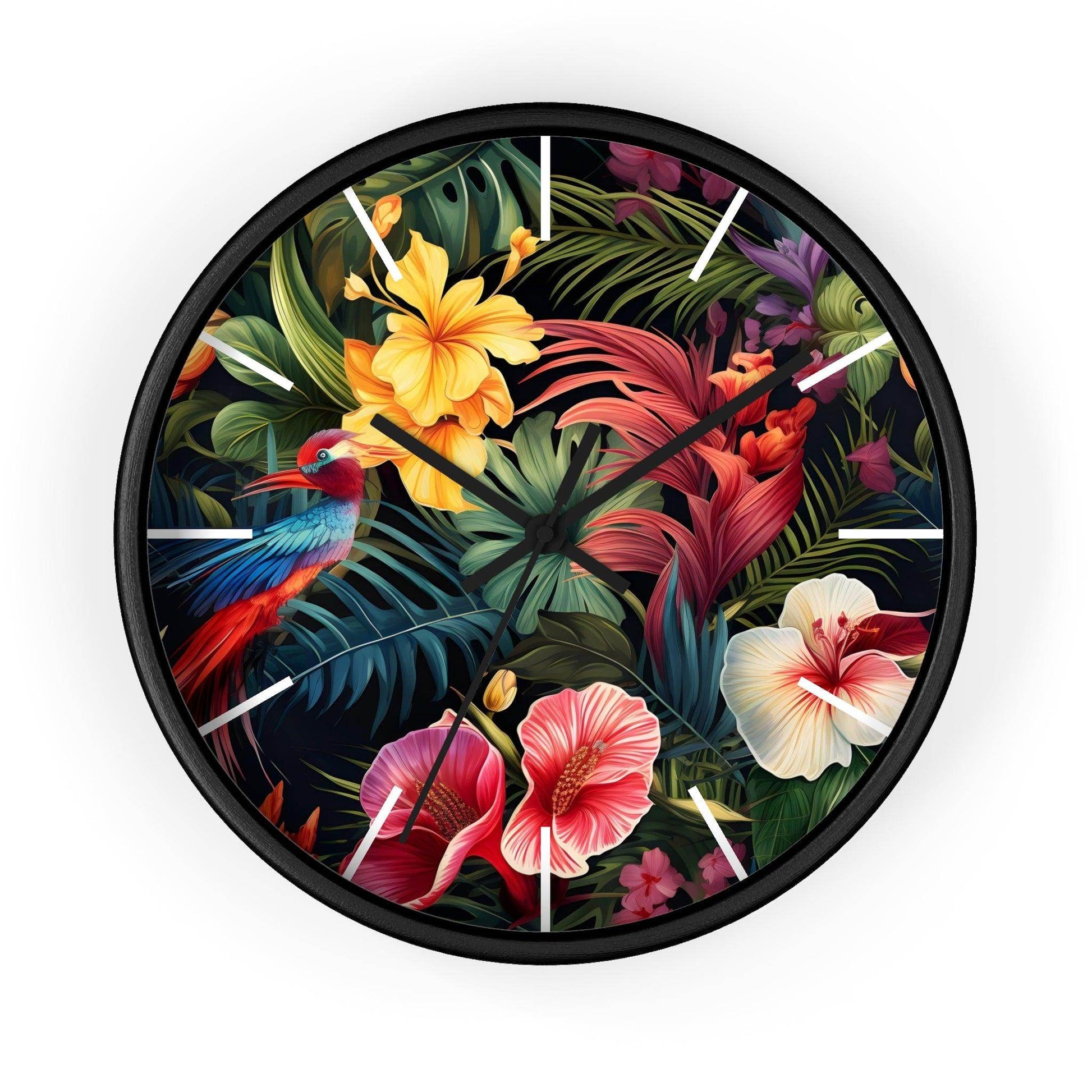 Wild Flower Wall Clock Flower Wall Clocks Home Clock Spring Clock Floral Clock Home Decor - Giftsmojo