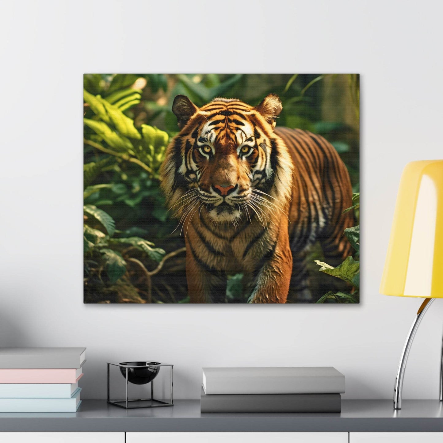 Tiger In Nature Art Canvas Gallery Wraps Tiger Print Large Canvas Art Animal Wall Art minimalist Wall Art Lover Gift - Giftsmojo