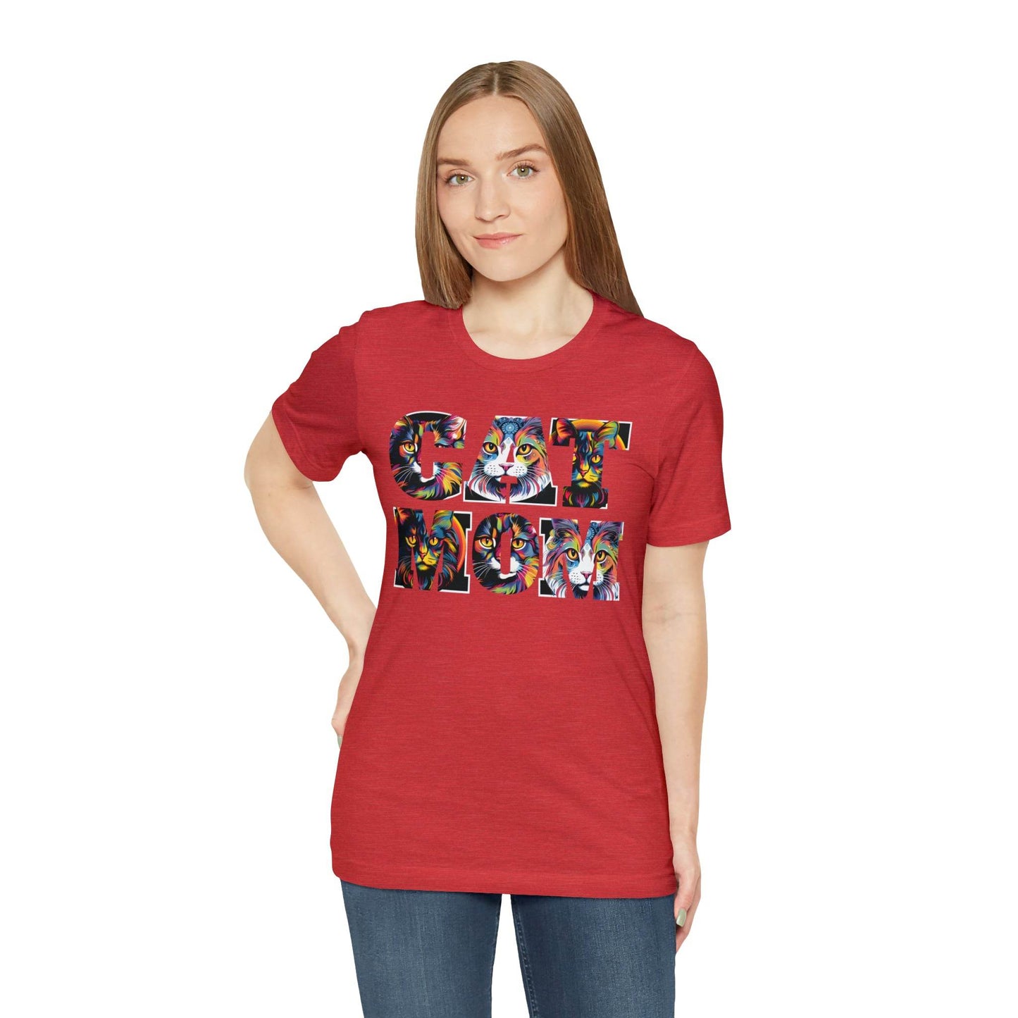 Vintage Cat Shirt Cat Mom Tshirt Animal Lover Gift Cat T Shirt Retro Cat Mom Gift Cat Lover Gift - Cat Lover Shirt Trendy Shirt for Cat Mom - Giftsmojo