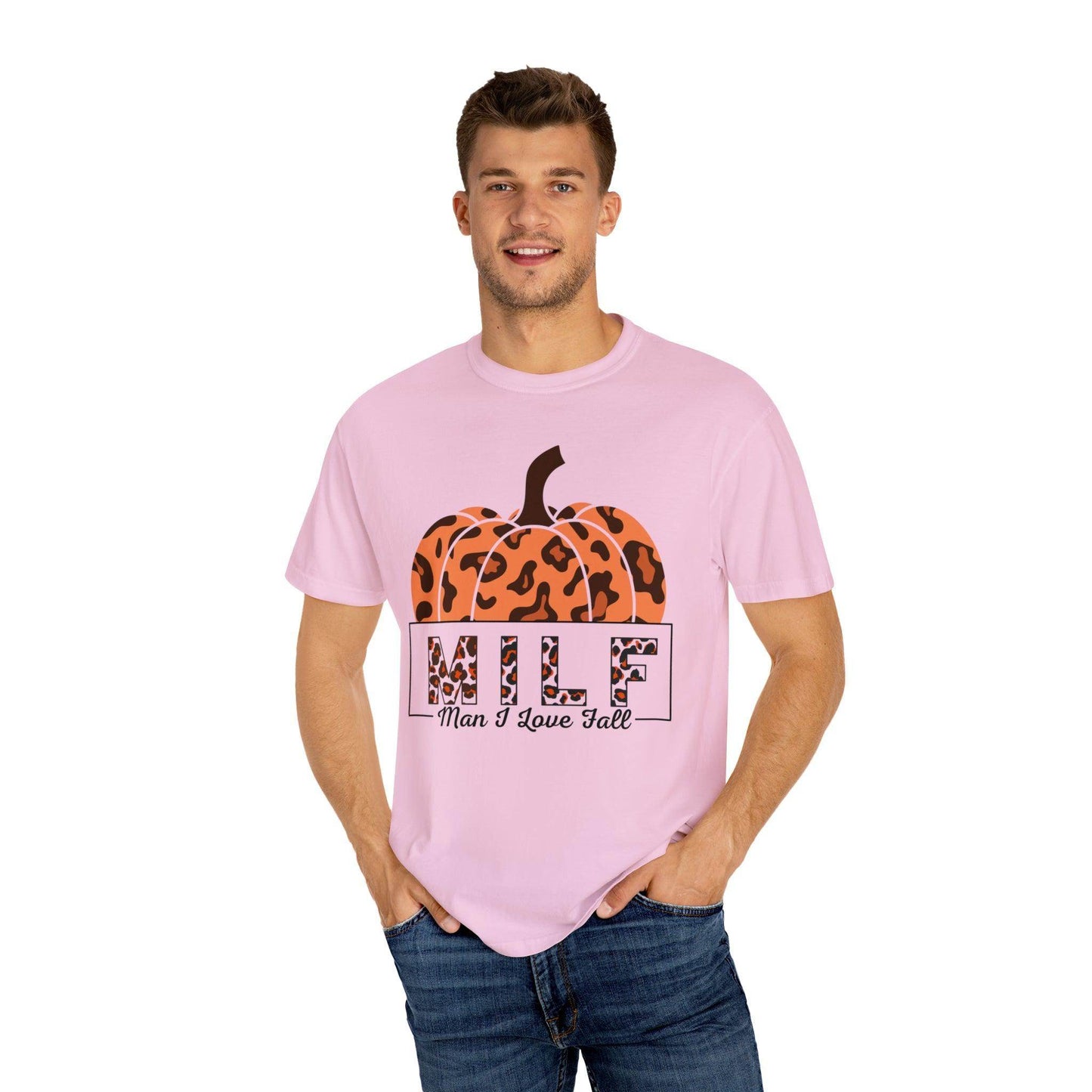 Man I love Fall Gift for Fall Funny fall shirts gift Pumpkin comfort colors - Giftsmojo