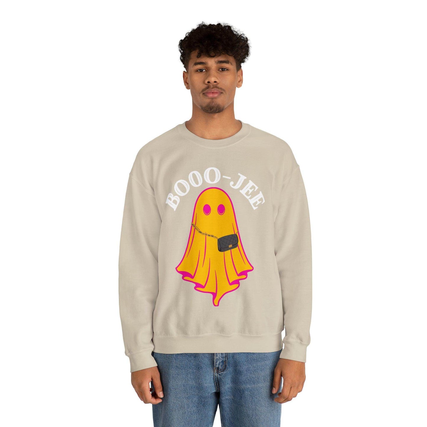 Booo-Jee Sweatshirt, Boo Halloween Sweatshirt, Spooky Ghost Sweatshirt, Boo Jee Shirt, Halloween Ghost Sweatshirt, Halloween Boo Shirt - Giftsmojo