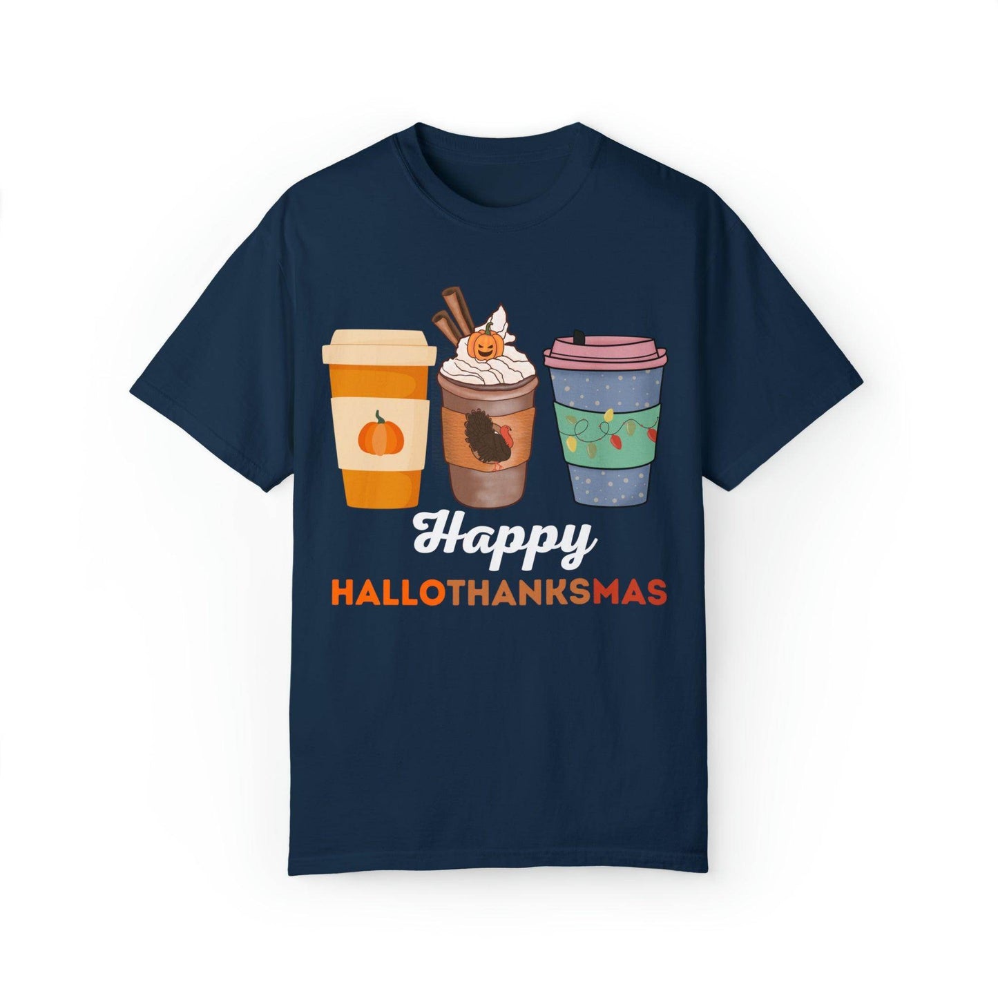 Happy HALLOTHANKSMAS Gift for Fall Halloween Thanksgiving Christmas Gift - Giftsmojo