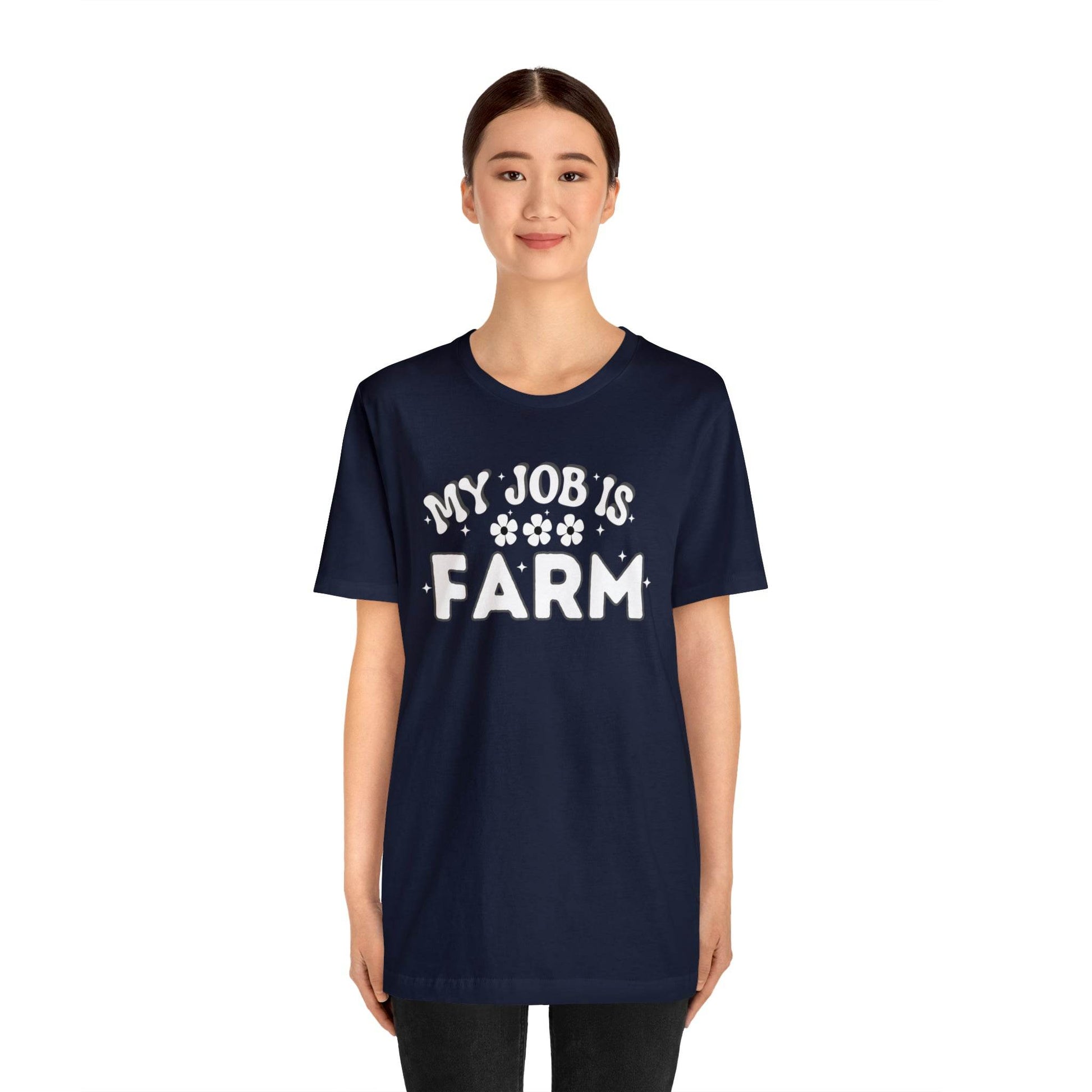 My Job is Farm Shirt Farmer Shirt Farming Shirt Homestead Gardening Shirt Farmers, Farmhand, Livestock Farmer, Crop Grower Horticulturist, Animal Scientist, Agricultural Engineer Environmental Scientist,  - Giftsmojo