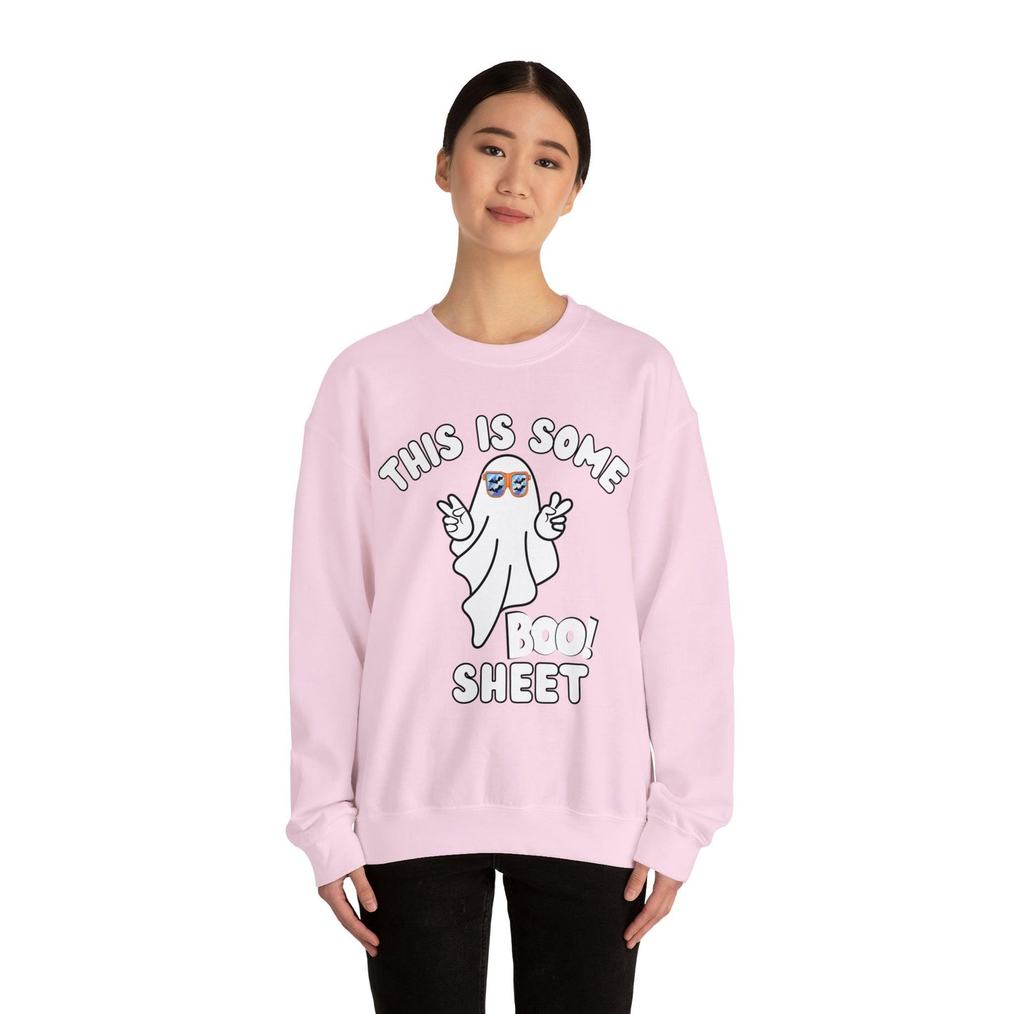 This Is Some Boo Sheet Ghost Sweatshirt Cute Ghost Sweatshirt Boo Ghost Sweatshirt Gift Shirt Funny Halloween Shirt Spooky Season Shirt