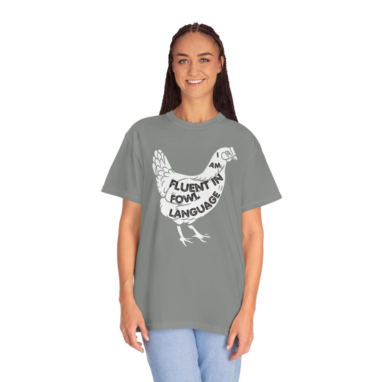Chicken Shirt Chicken Tee Chicken Owner Gift -Fluent in Fowl Language Gift For Chicken Lover gift - Giftsmojo