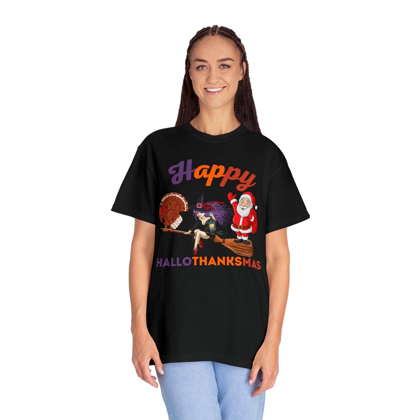 Happy HALLOTHANKSMAS Gift for Fall Halloween Thanksgiving Christmas Gift - Giftsmojo