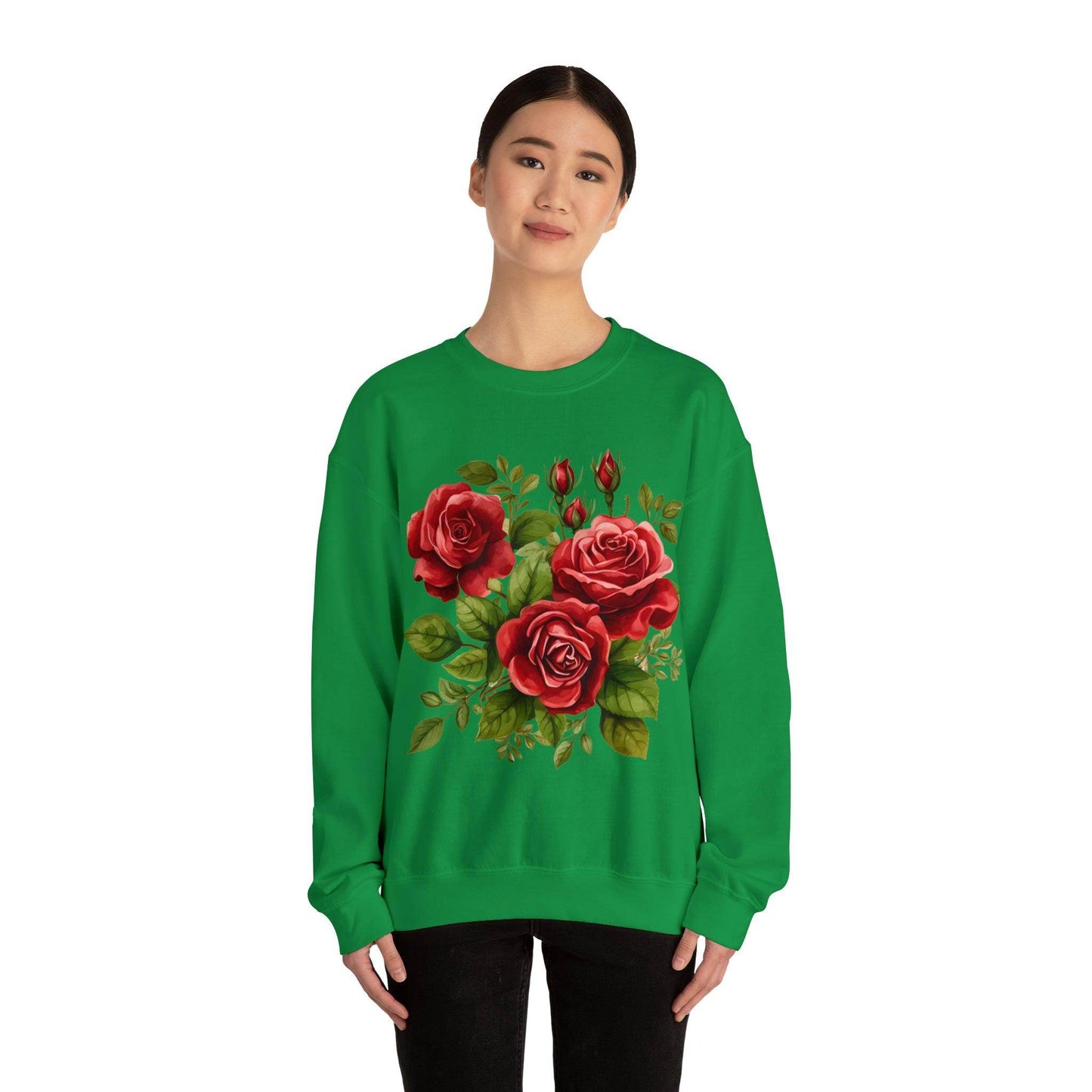 Christmas Flower Shirt Christmas Flower Sweatshirt Christmas Floral Sweatshirt Christmas Sweater Christmas Trendy Christmas Sweatshirt - Giftsmojo