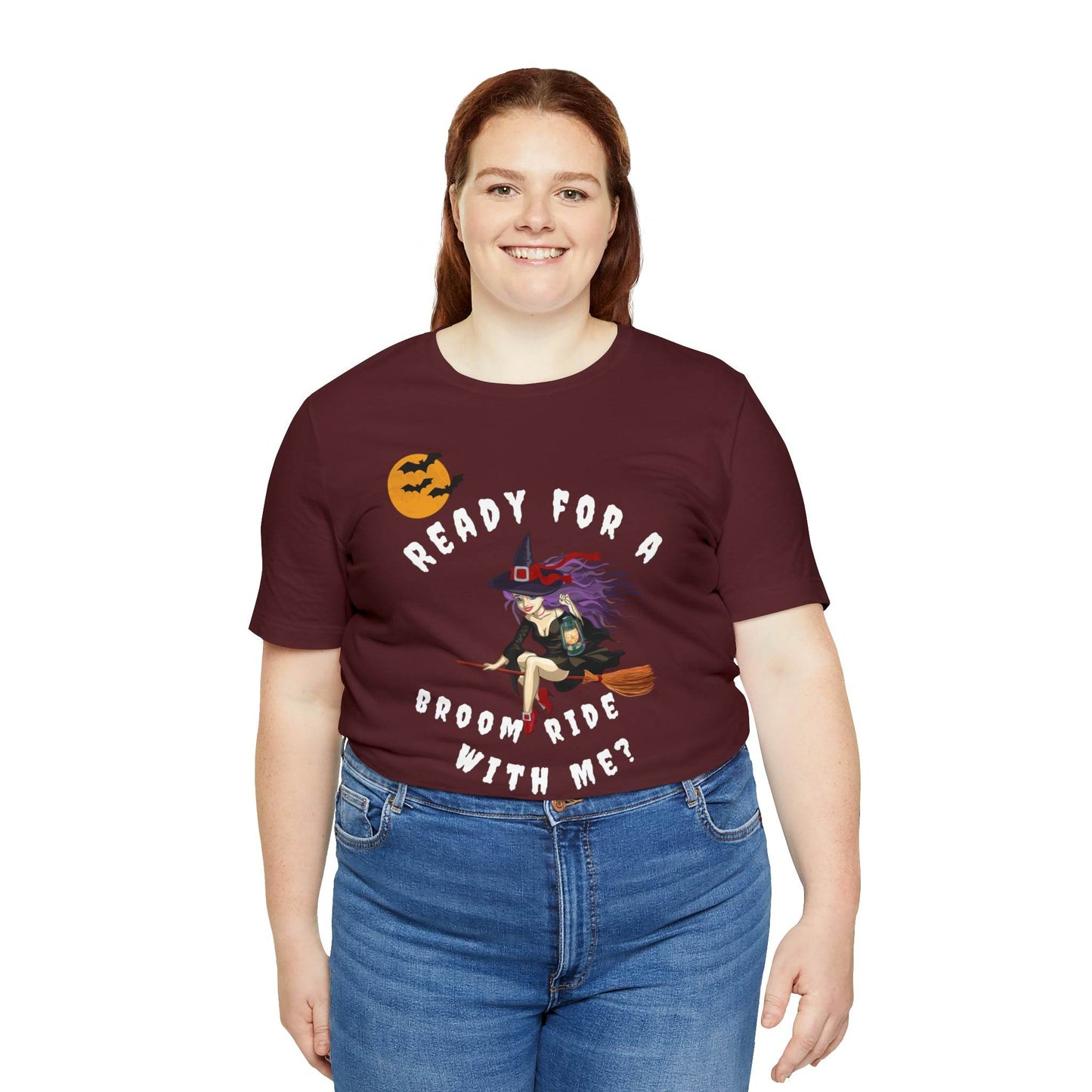 Ready for a Broom Ride with Me Halloween shirt, Witch shirt, Halloween tshirt, Halloween outfit, Work Halloween Costume - Giftsmojo