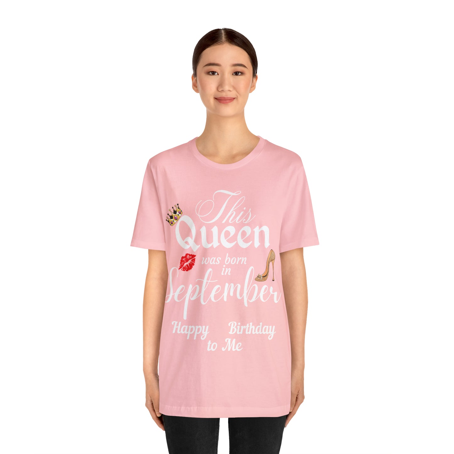 Birthday Queen Shirt, Gift for Birthday, This Queen was born in September Shirt, Funny Queen Shirt, Funny Birthday Shirt, Birthday Gift