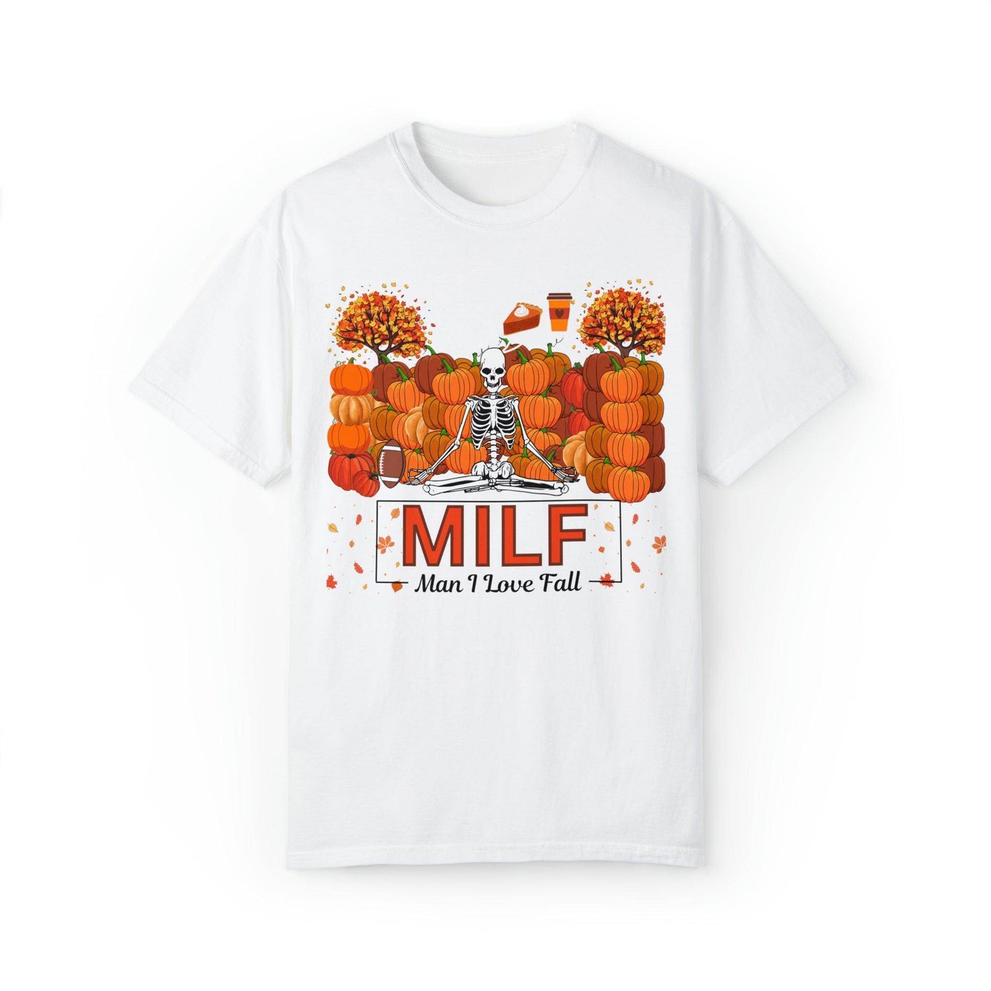 MILF Man I love Fall Gift for Fall Funny Fall Shirts Gift Pumpkin Comfort Colors Shirt - Giftsmojo