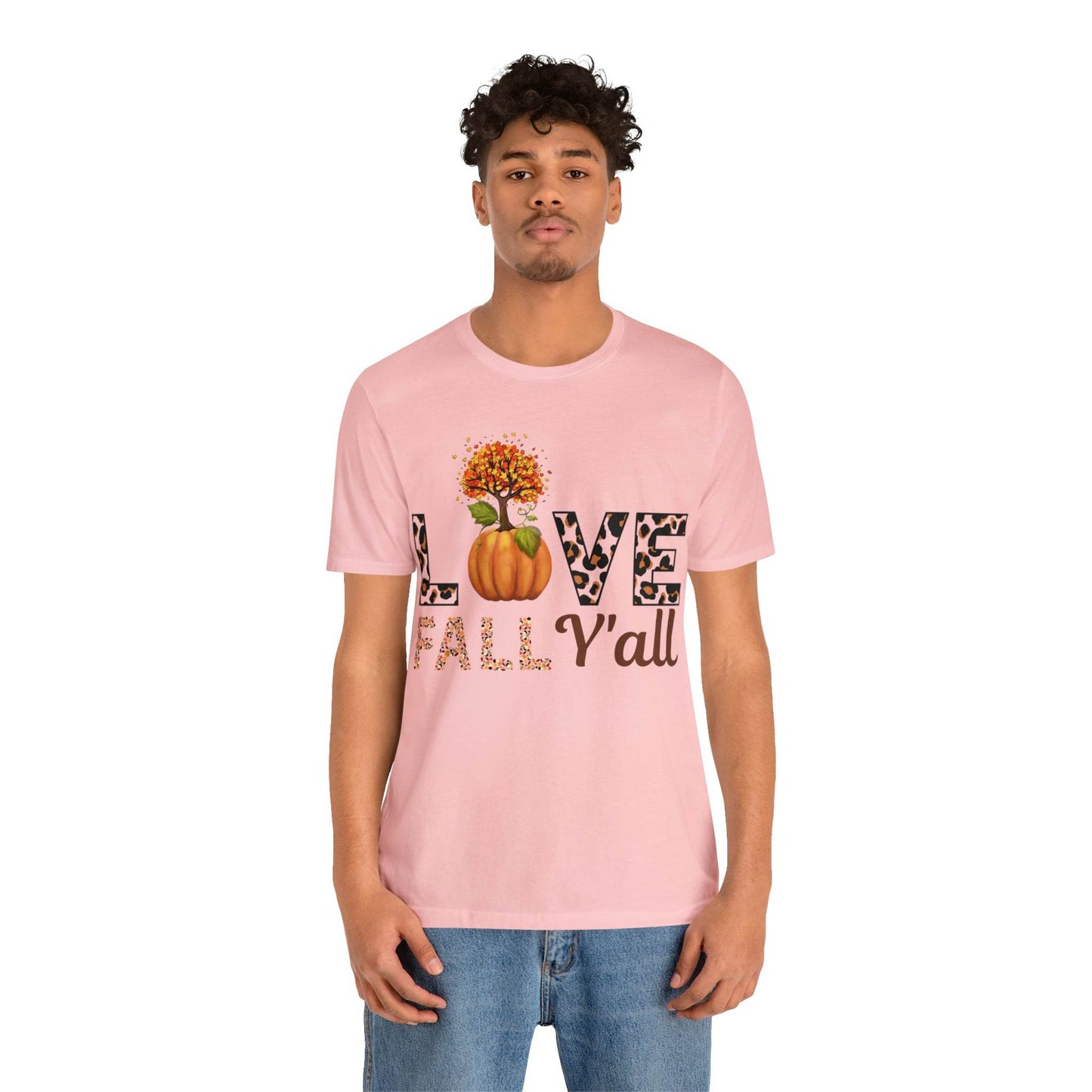 Leopard Print Love Fall Y'all shirt, Autumn Shirt, Fall shirt, Fall Gift - Giftsmojo