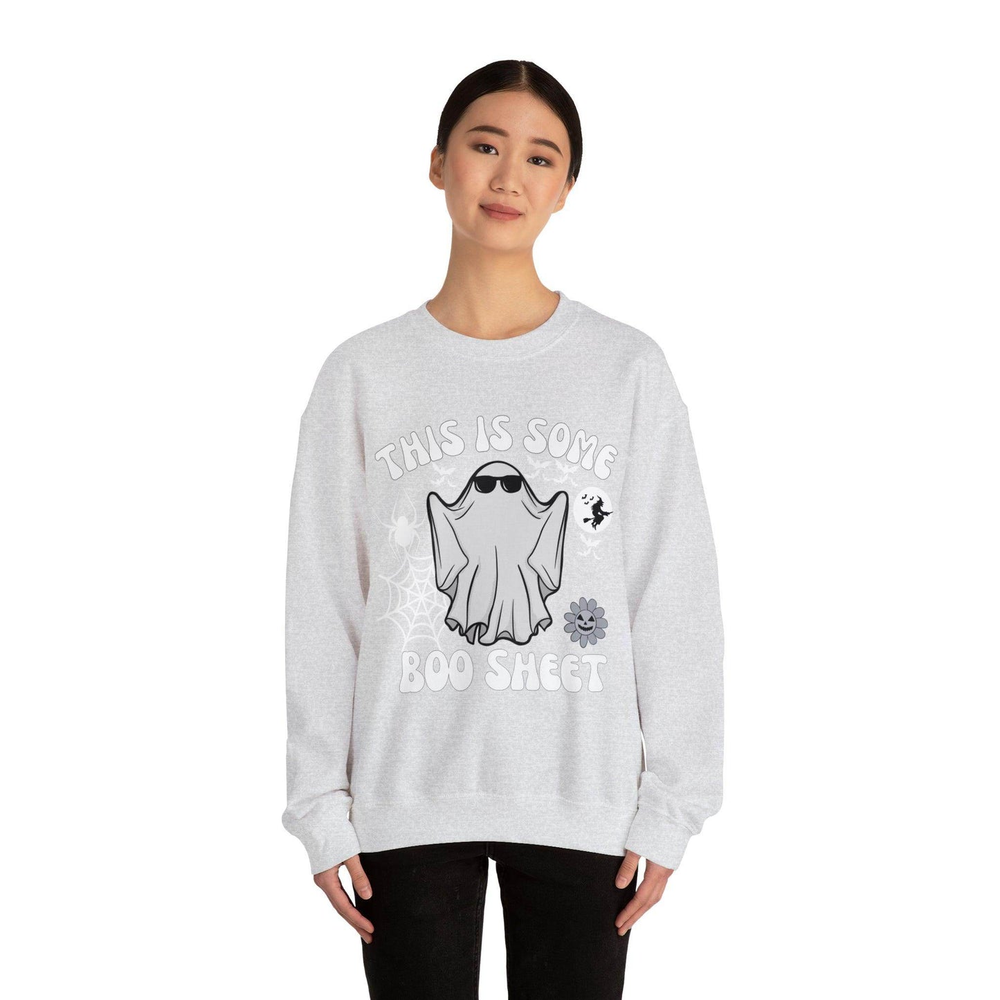 This Is Some Boo Sheet Ghost Sweatshirt Cute Ghost Sweatshirt Boo Ghost Sweatshirt Gift Shirt Funny Halloween Shirt Spooky Season Shirt - Giftsmojo