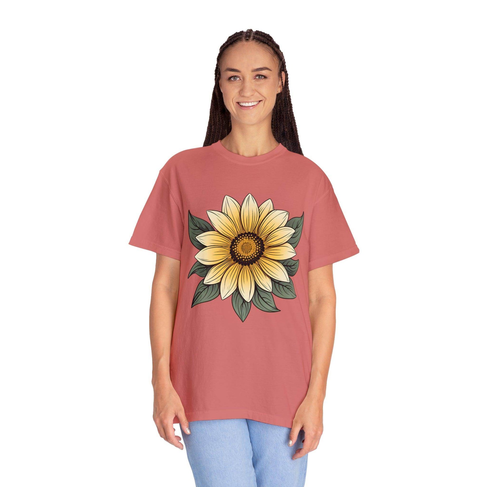 Sunflower Shirt Flower Shirt Aesthetic, Floral Graphic Tee Floral Shirt Flower T-shirt, Wild Flower Shirt Gift For Her Wildflower T-shirt - Giftsmojo