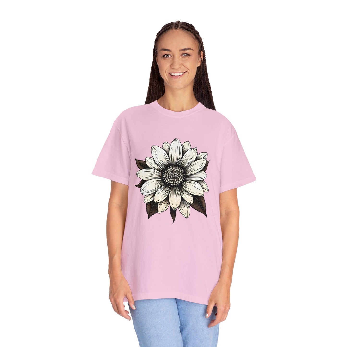 Sunflower Shirt Flower Shirt Aesthetic Women Top Floral Graphic Tee Floral Shirt Flower T-shirt, Wild Flower Shirt Gift For Her