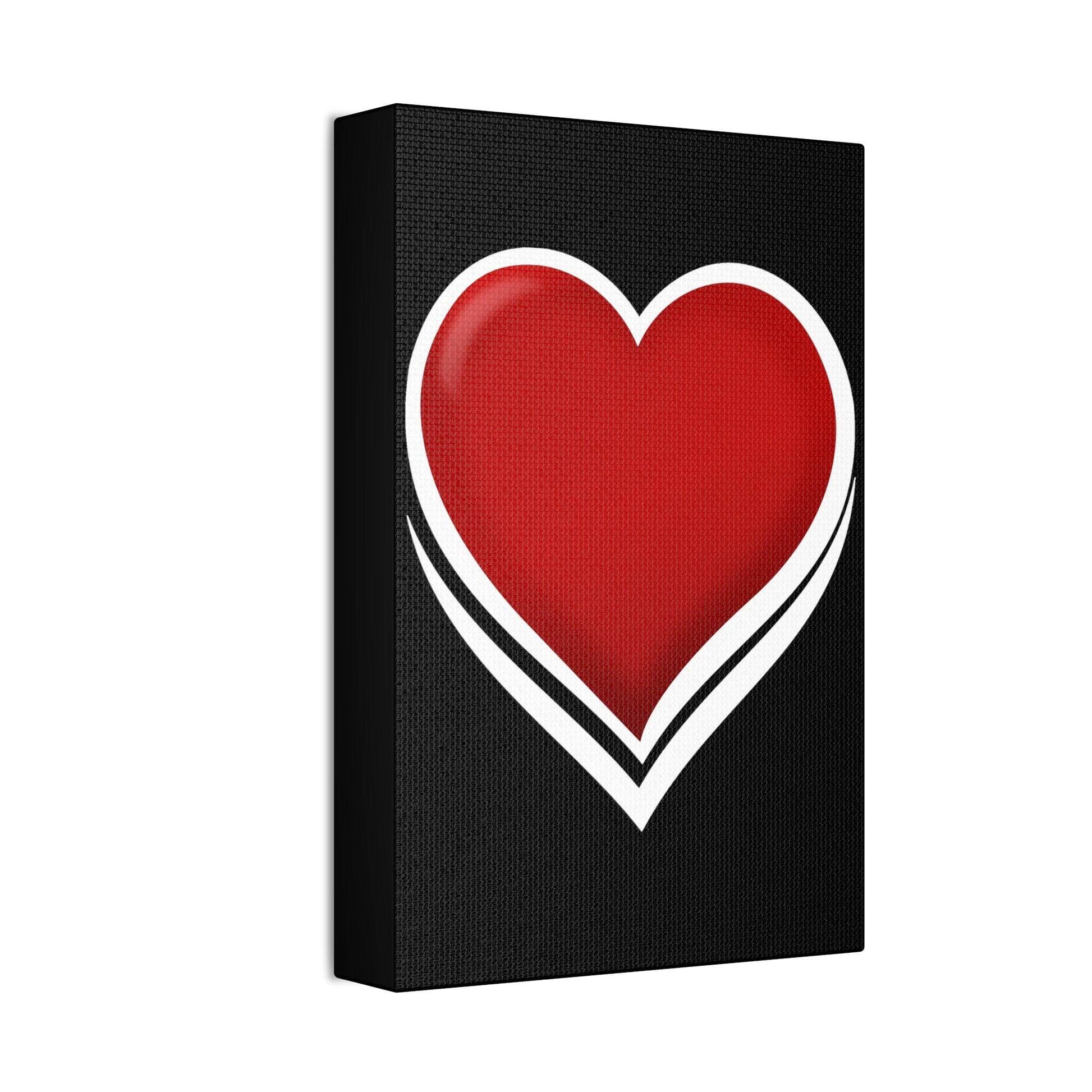 Heart Canvas, gift for mom, gift for her, gift for girlfriend, home decor gift, valentine gift, - Giftsmojo