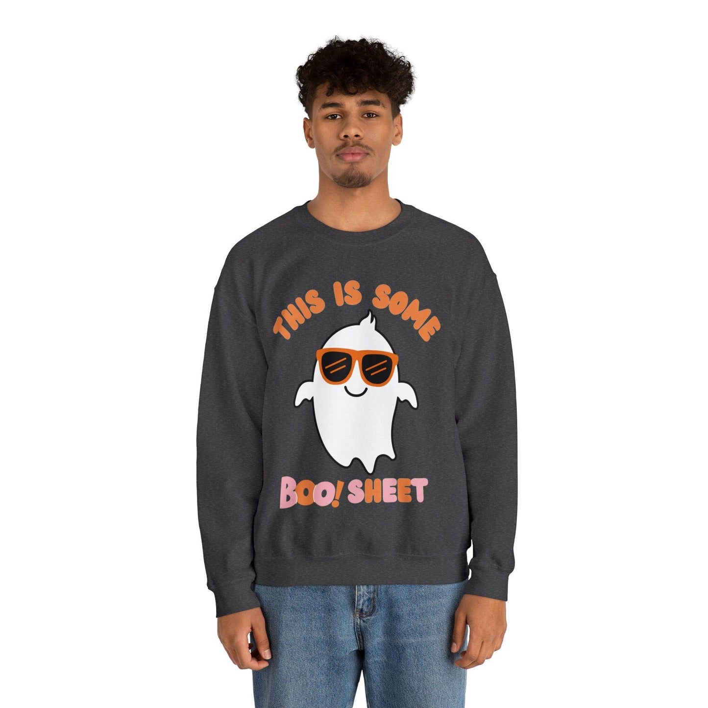 This Is Some Boo Sheet Ghost Sweatshirt Cute Ghost Sweatshirt Boo Ghost Sweatshirt Gift Shirt Funny Halloween Shirt Spooky Season Shirt - Giftsmojo