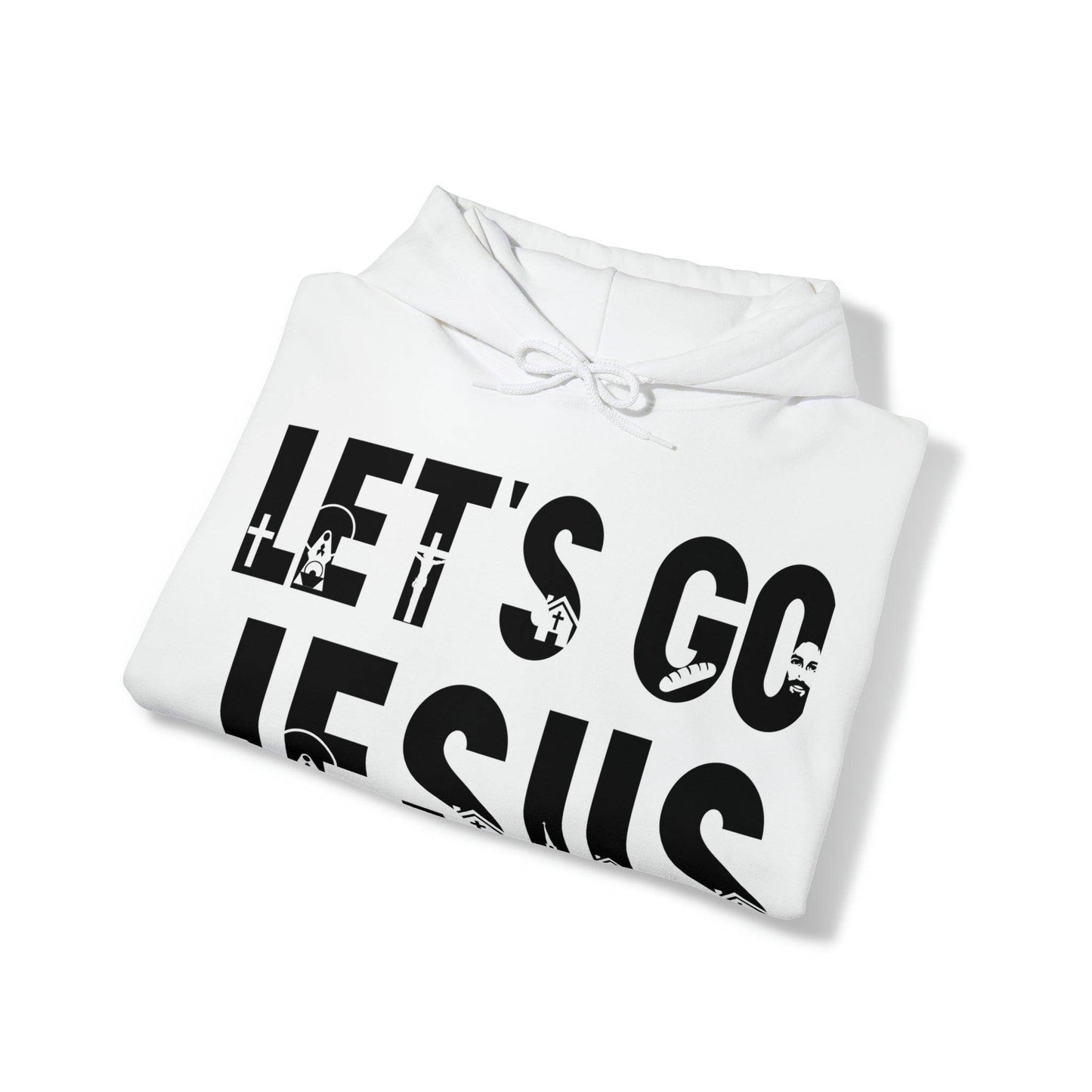 Let's Go Jesus Hooded Sweatshirt Funny Christian Shirt Christian Gift Trendy Christian Sweatshirt Religious Sweatshirt Jesus Hoodie Faith Shirt - Giftsmojo