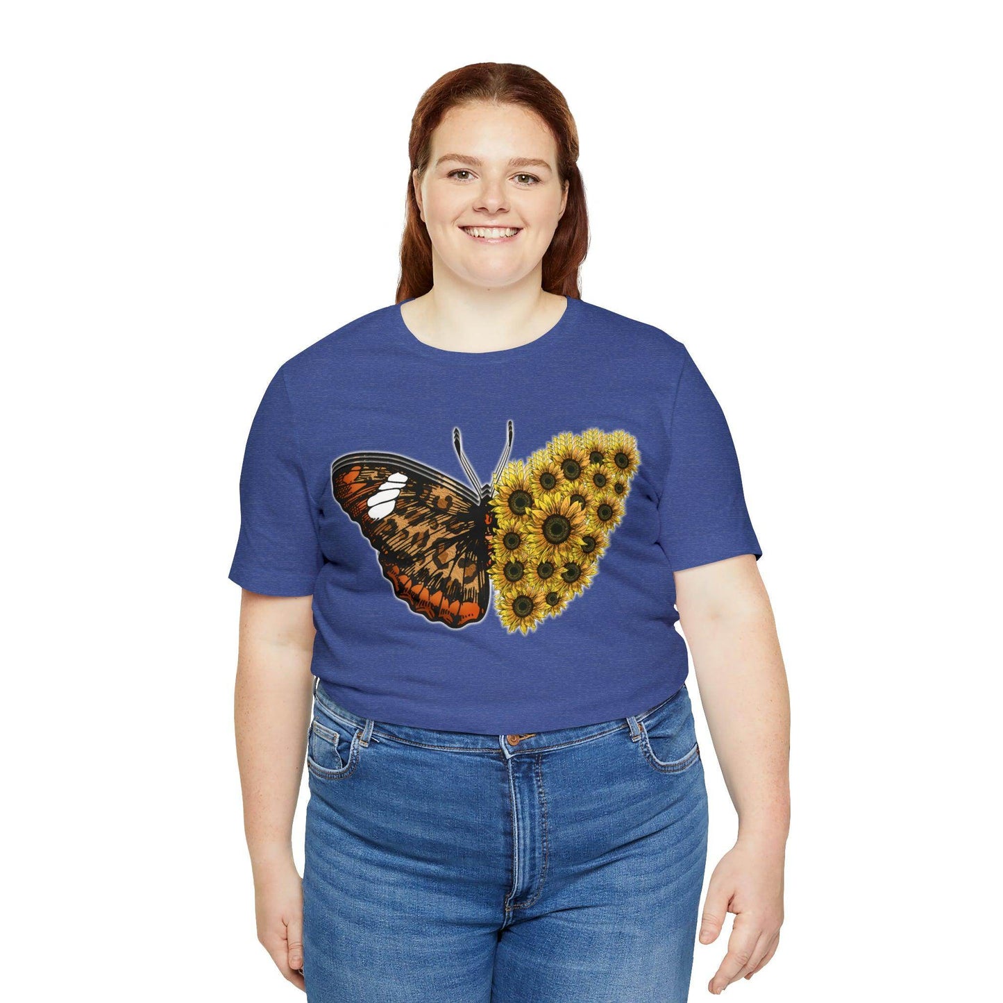 Butterfly Shirt, Sunflower Shirt, Insect Shirt Nature love T shirtFloral Tee Shirt, Flower Shirt, Garden Shirt, Womens Fall Summer shirt - Giftsmojo