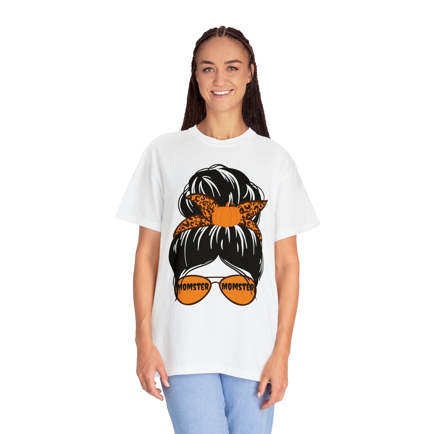 Leopard Print Retro Halloween Tshirt, Momster Shirt, Vintage Shirt Halloween Shirt Comfort color