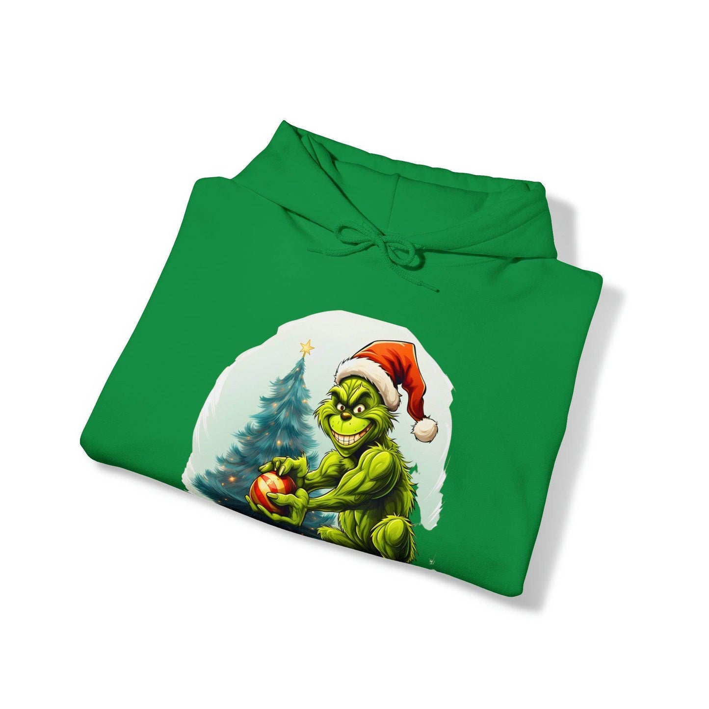 Grinch Christmas Sweatshirt Grinch Hooded Sweatshirt Christmas Sweater Truck Pullover Christmas Tree Sweat Pine Tree Pullover Grinch With a Mug - Giftsmojo