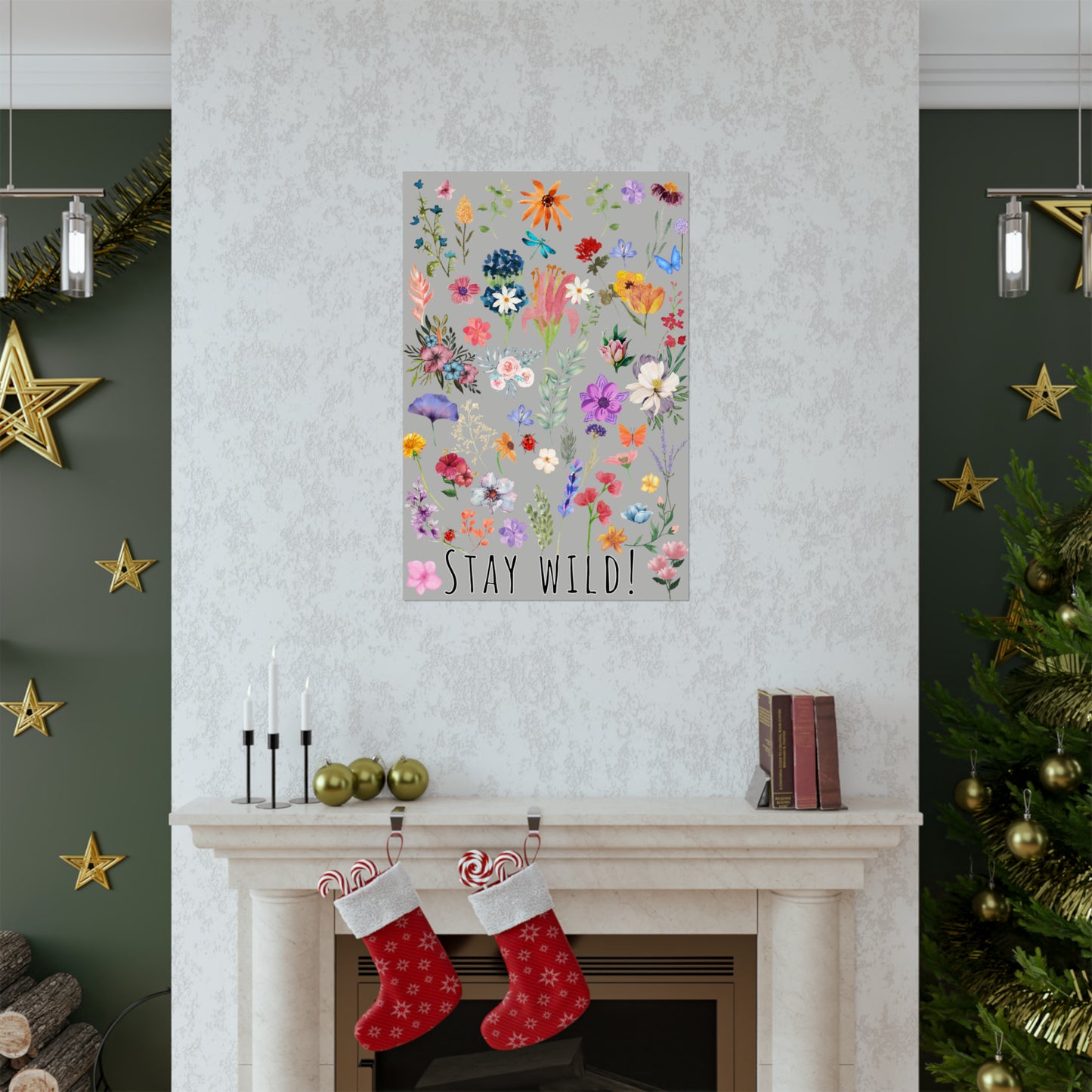 Watercolor Wildflowers Wall Art