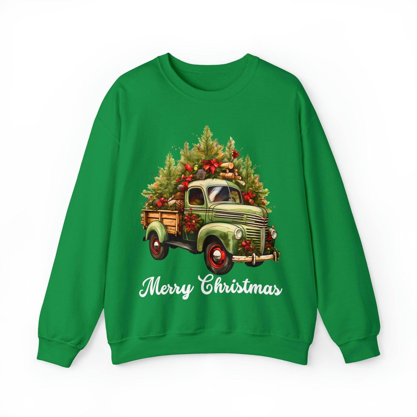 Christmas Sweatshirt Christmas Tree Sweatshirt Christmas Sweater Tree Truck Shirt Christmas Sweatshirt Tree Sweat Pine Tree - Giftsmojo