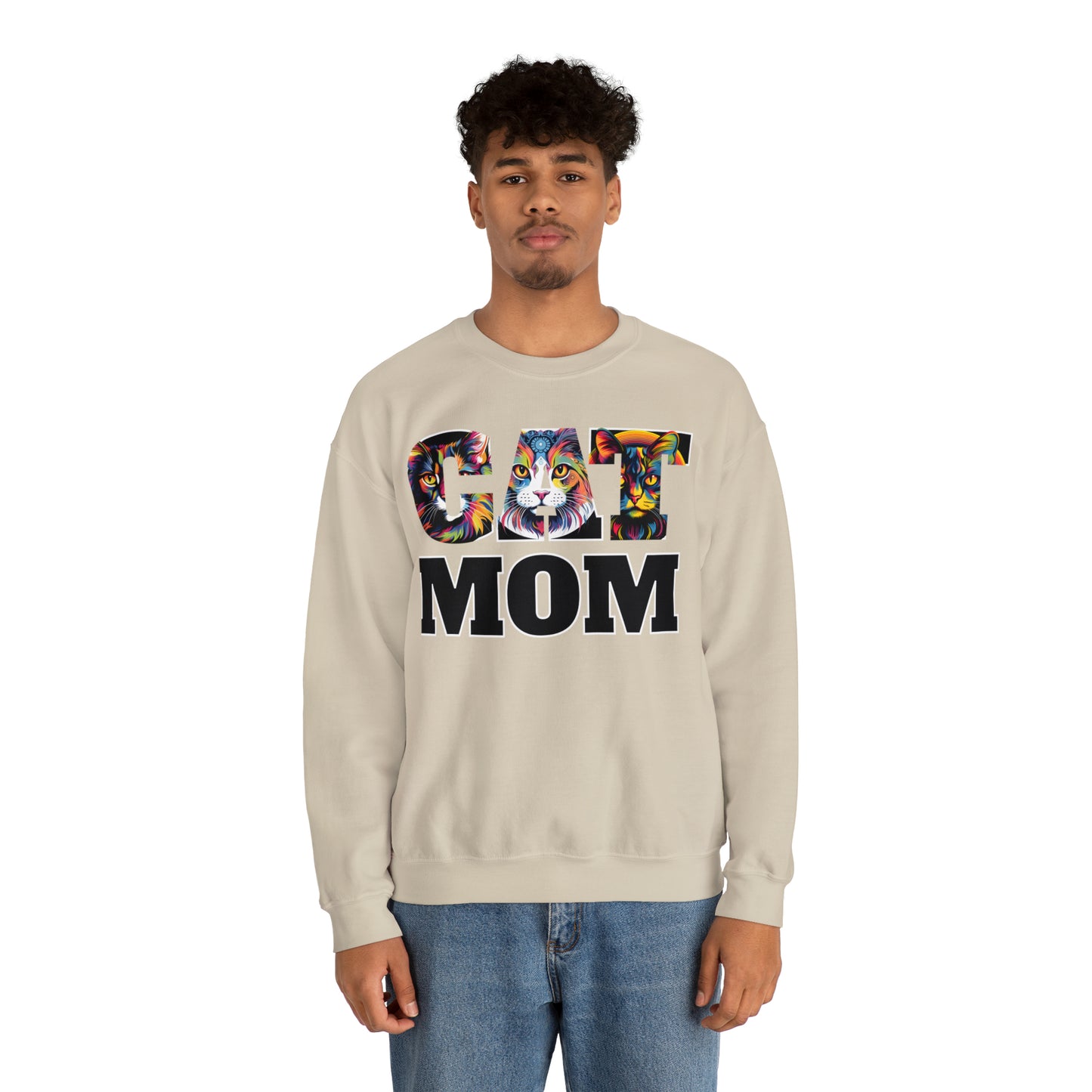 Cat Mom Sweatshirt Cat Sweatshirt Cat Crewneck Sweatshirt Cat Mom Gift Cat Lover Gift Cat Mama Shirt Cat Lover Sweater Animal Lover Gift
