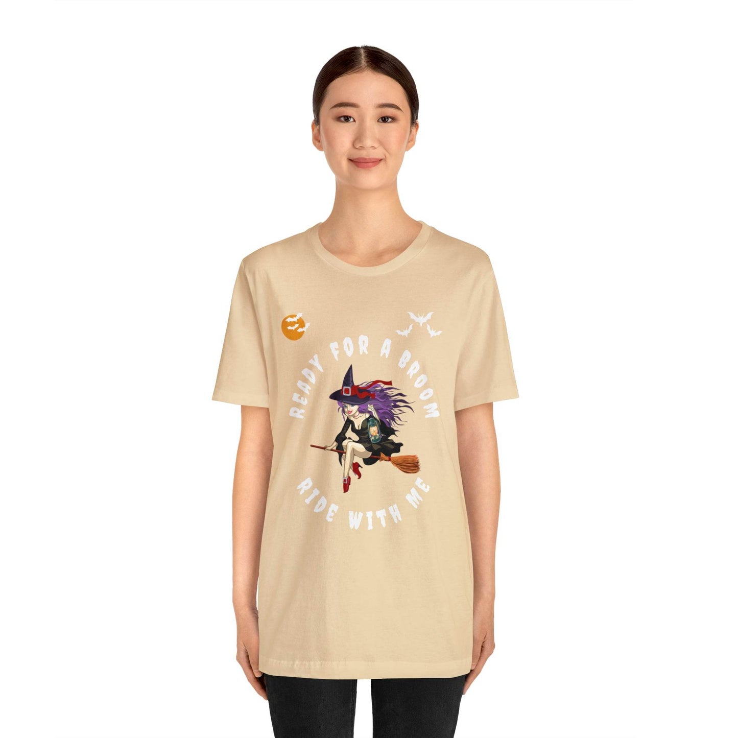 Ready for a Broom Ride with Me Halloween shirt, Witch shirt, Halloween tshirt, Halloween outfit, Work Halloween Costume - Giftsmojo