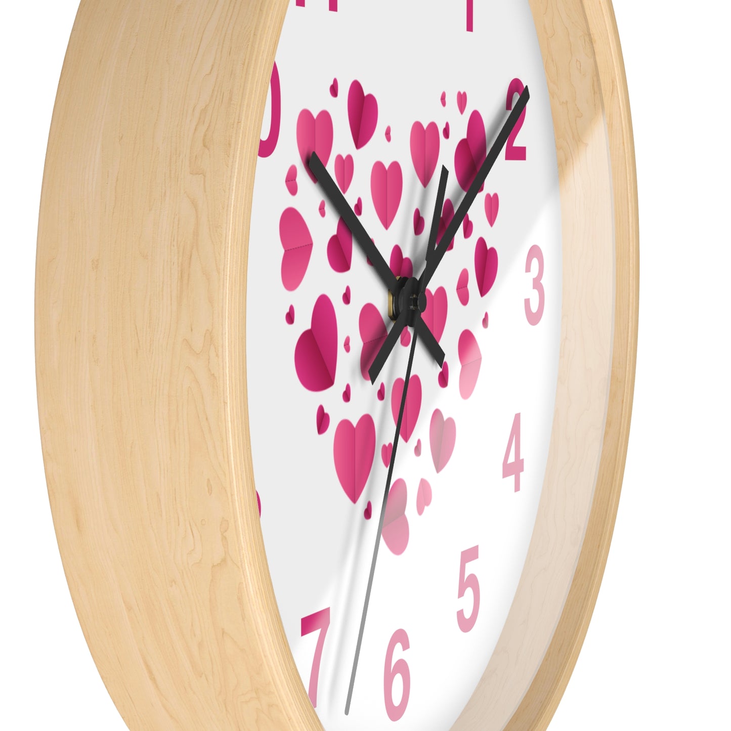 Hearts Wall Clock Love Clock, Romantic Home Decor Valentine's Day Gift Anniversary Gift